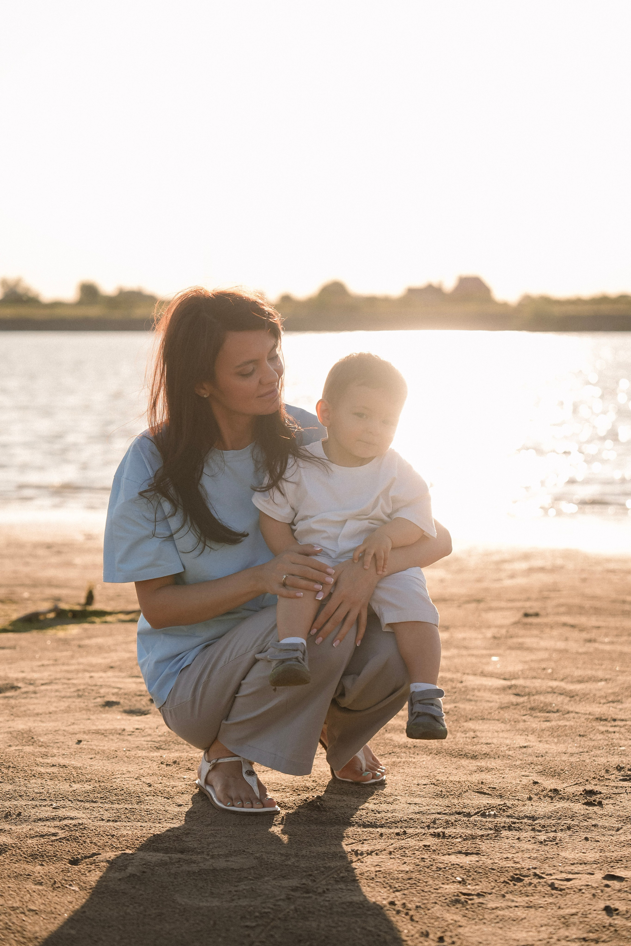 Семейная съёмка на закате. Фотограф с психологическим образованием