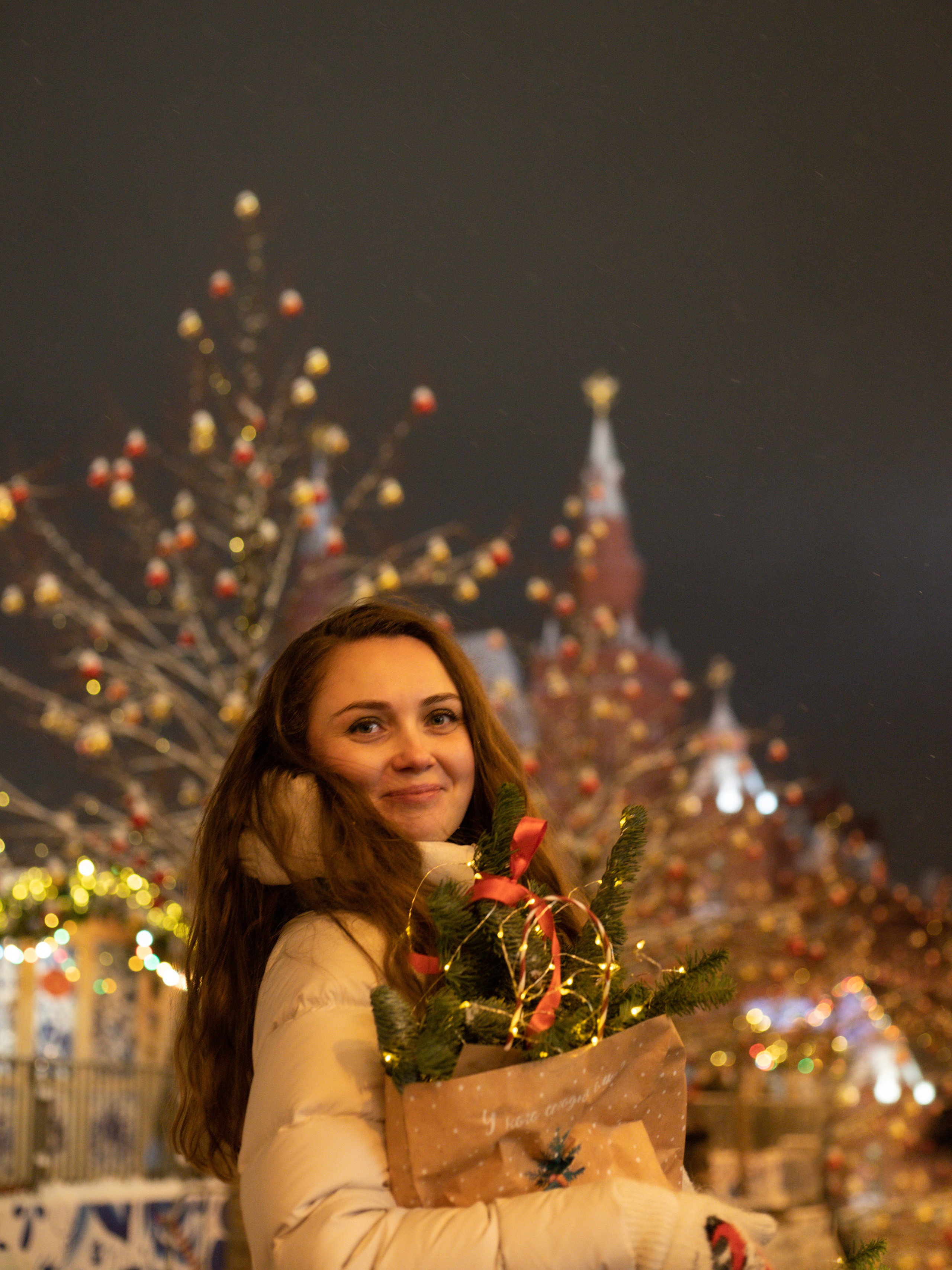 Прогулка с Марией в канун Нового года. Александра Пылёва. Фотограф. Москва