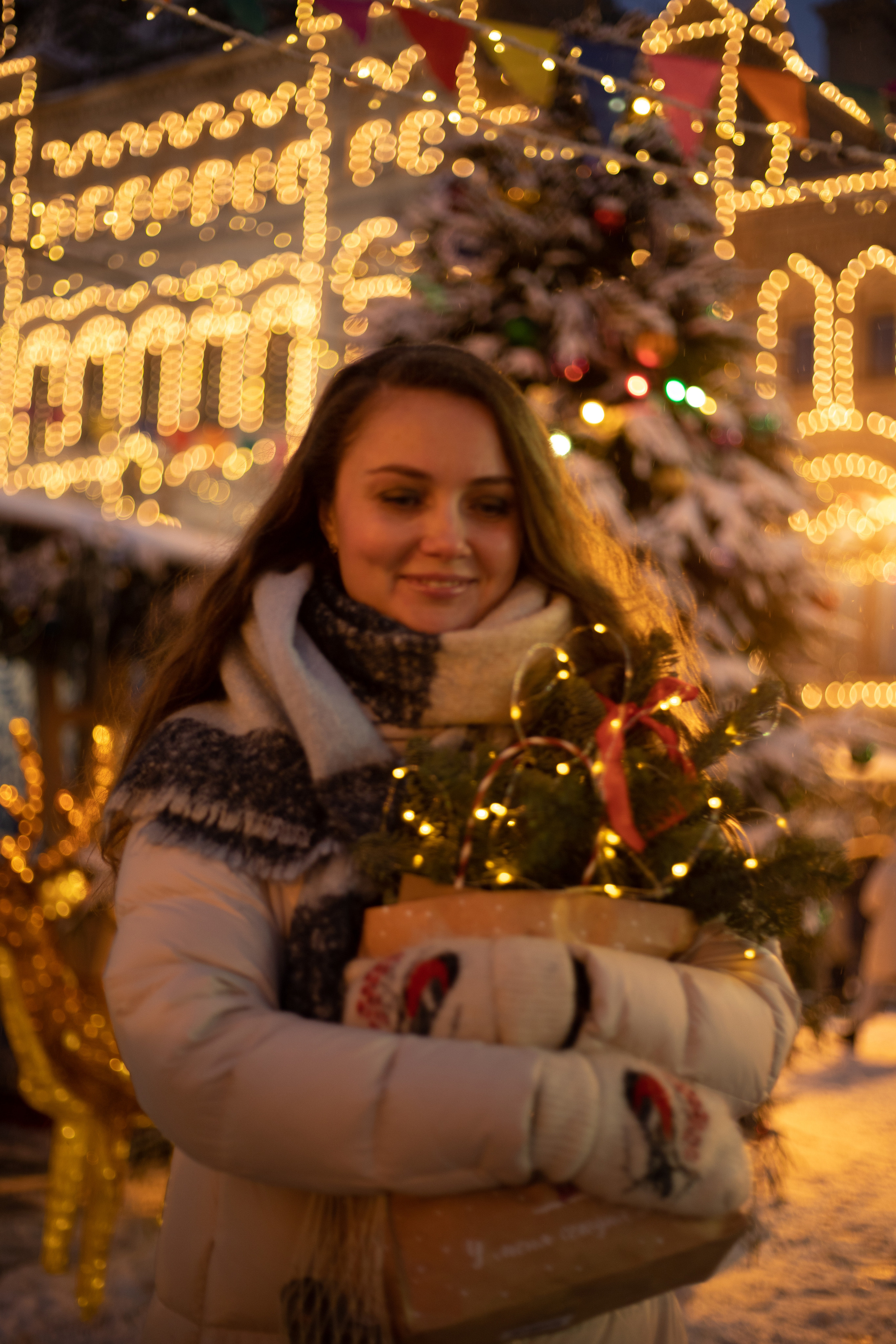 Прогулка с Марией в канун Нового года. Александра Пылёва. Фотограф. Москва