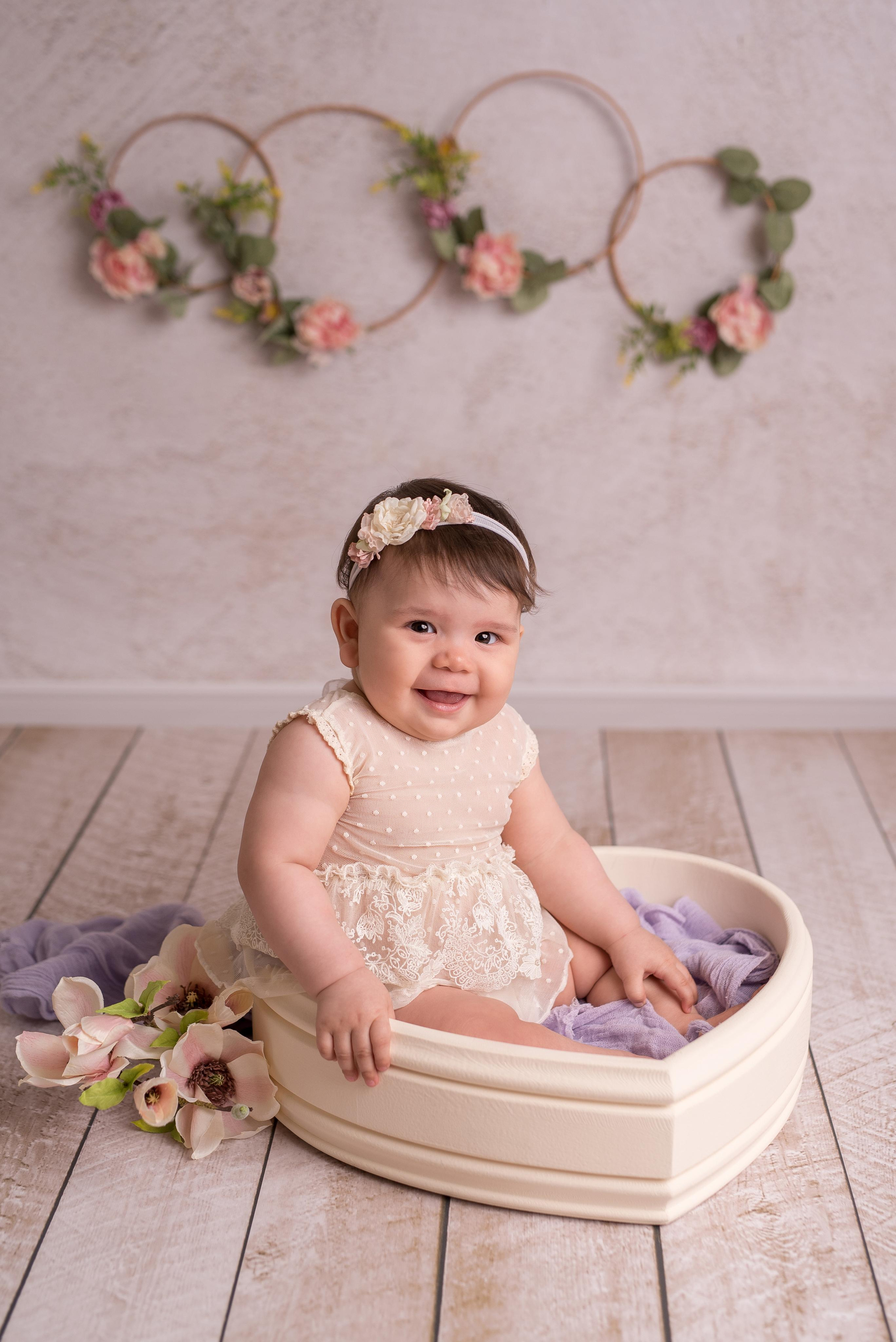 Маруся, 9 месяцев. Фотограф новорожденных и детский фотограф в Екатеринбурге Ксени