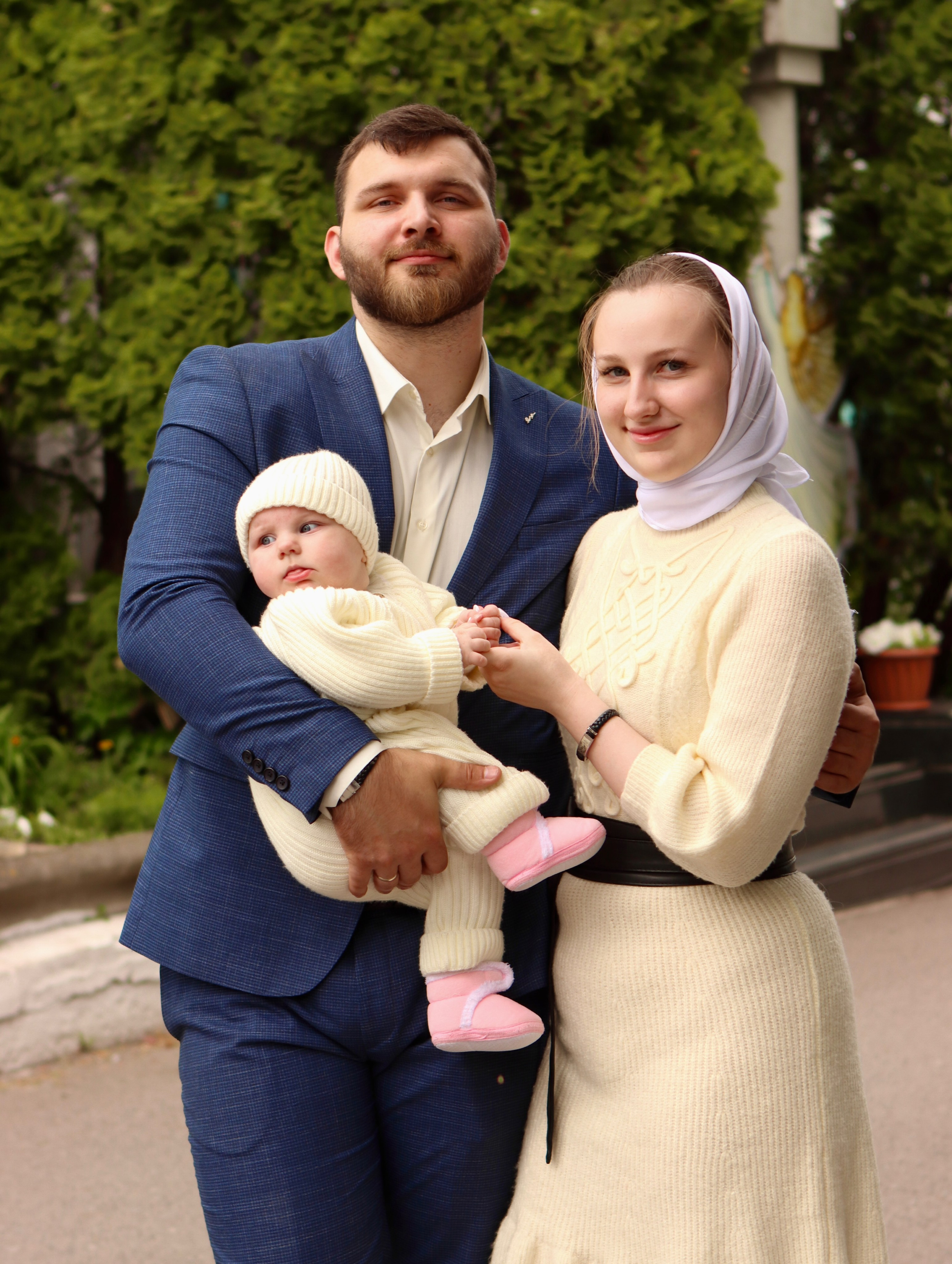 Анастасия и Вадим — крещение Виктории. Фотограф в Курске Смирнов Евгений