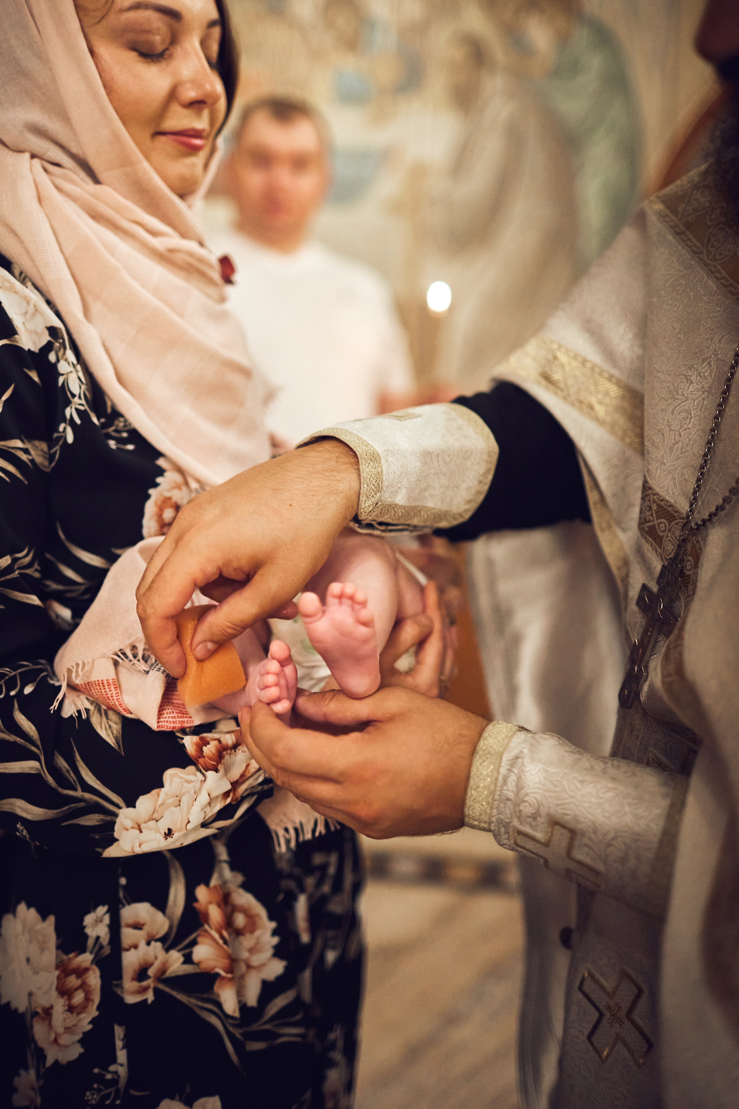 Таинство Крещения. Фотограф Москва|Ясенево Яна Новокрещенных