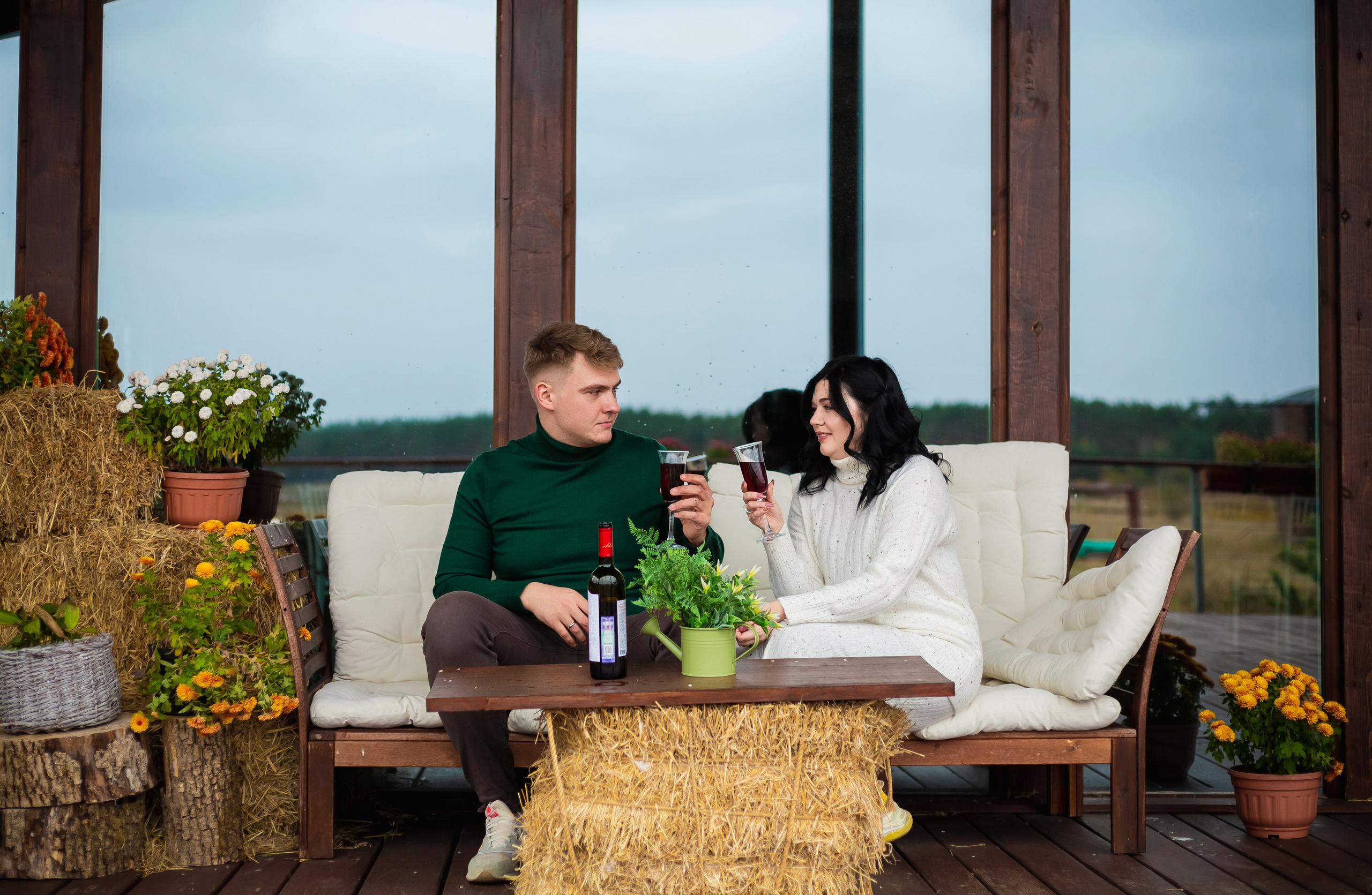 Денис и Анна — осенняя прогулка. Вера Соколова фотограф Воронеж