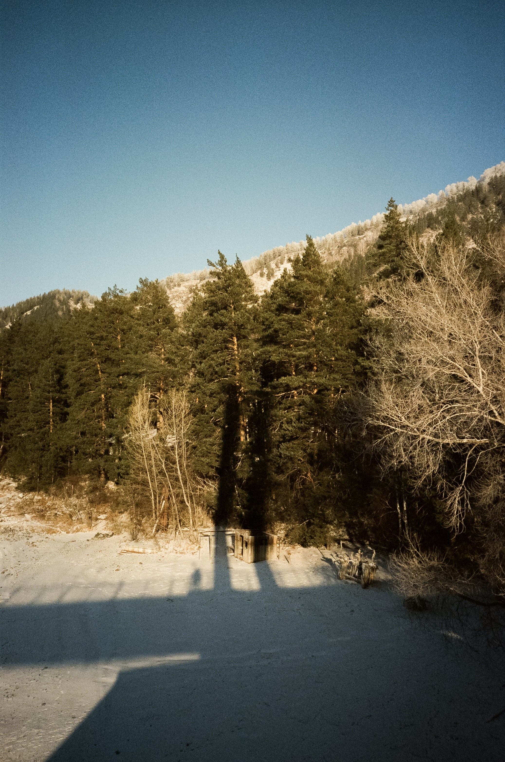 Манжерок и Бирюзовая Катунь в морозный день. Фотограф-документалист Мария Осокина