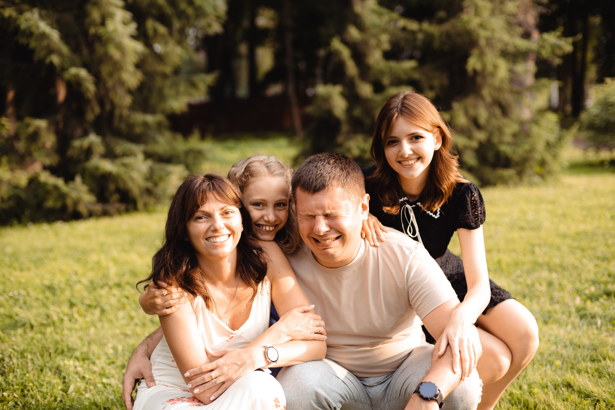 Андрей, Екатерина, Яна и Кира