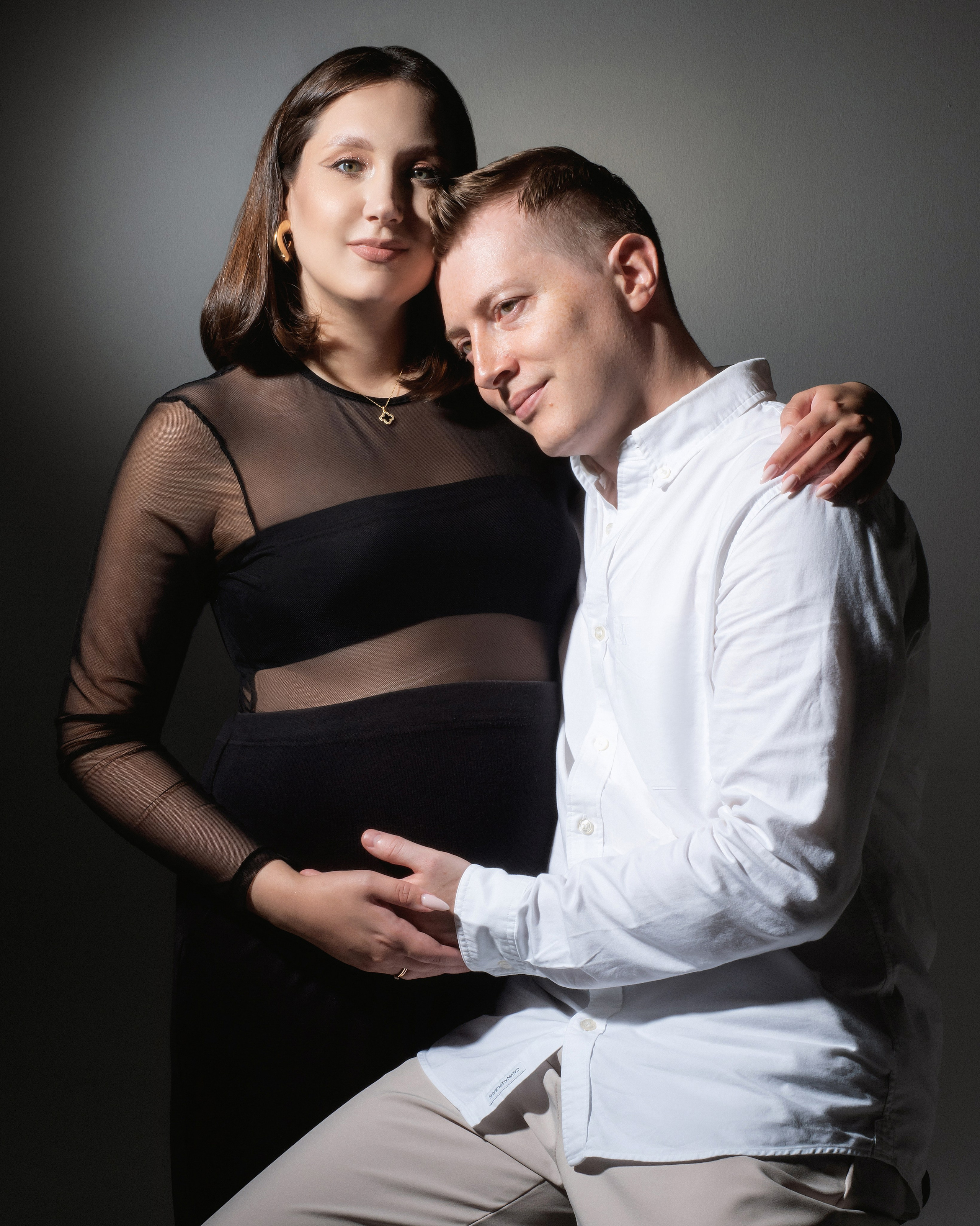 Парная съёмка беременности для танцора Алины и её мужа. Фотограф Кристина Берг