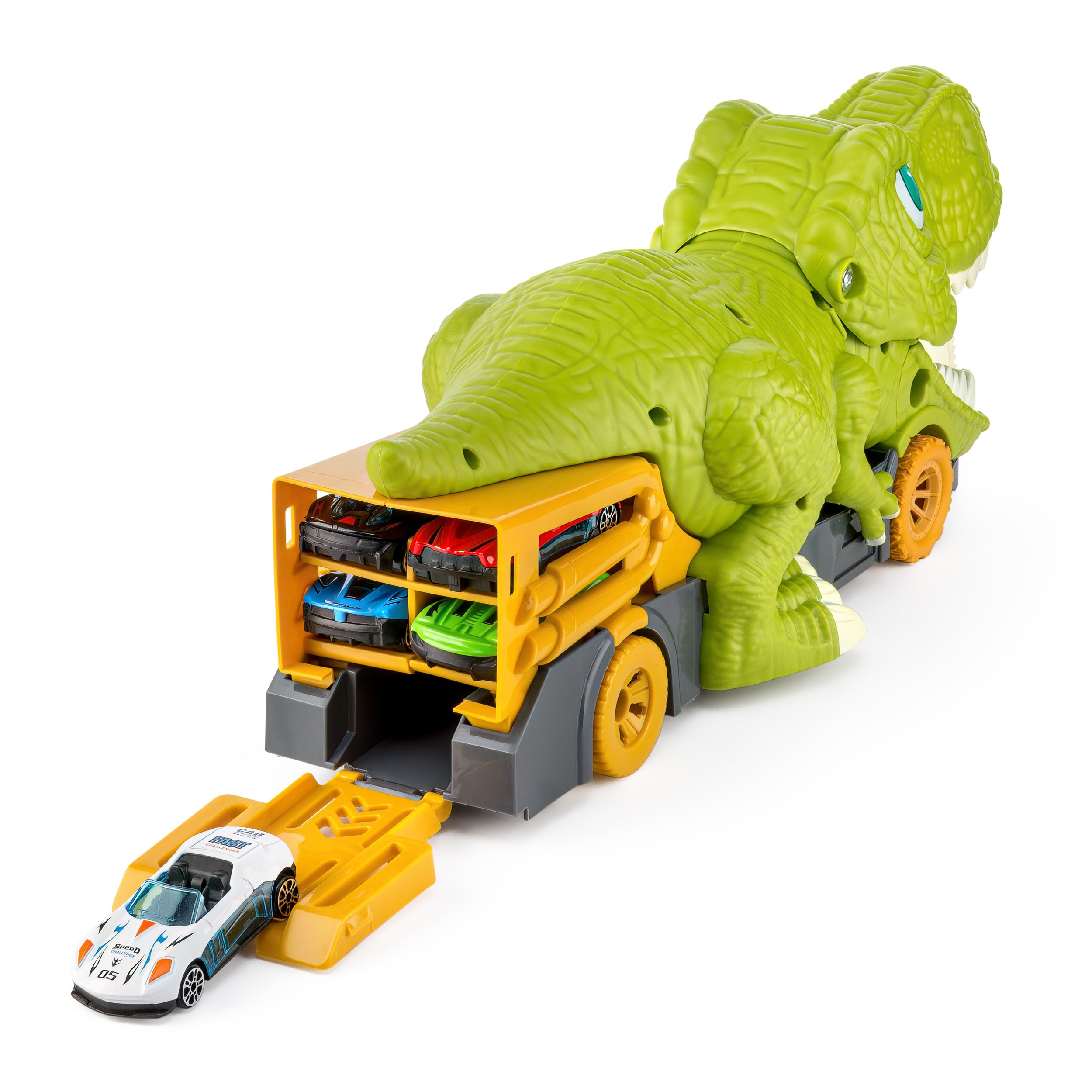 Игрушка "Динозавр" и машинки
