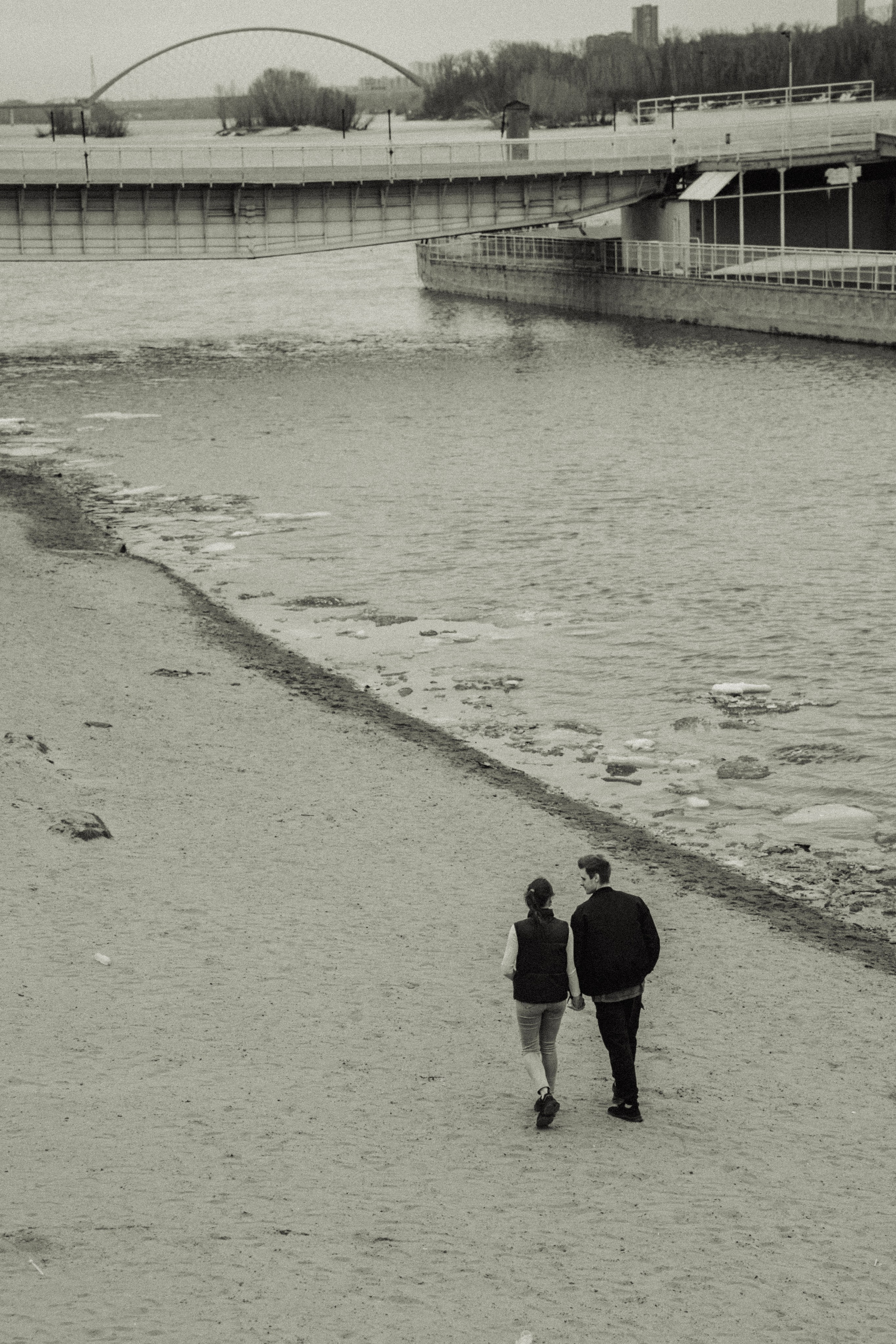 Парная съемка на Михайловской набережной в Новосибирске. Фотосессия