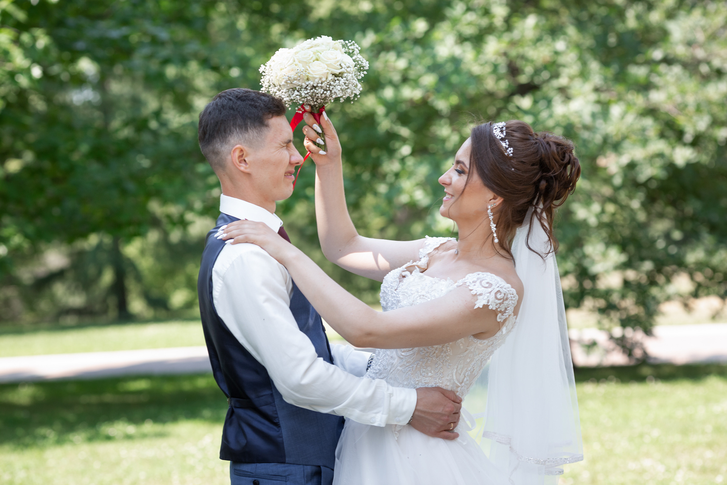 Свадебная фотосессия в Царицыно Алексея и Елены. Свадебные фотографы в Москве: Денис и Елена Пройдовы