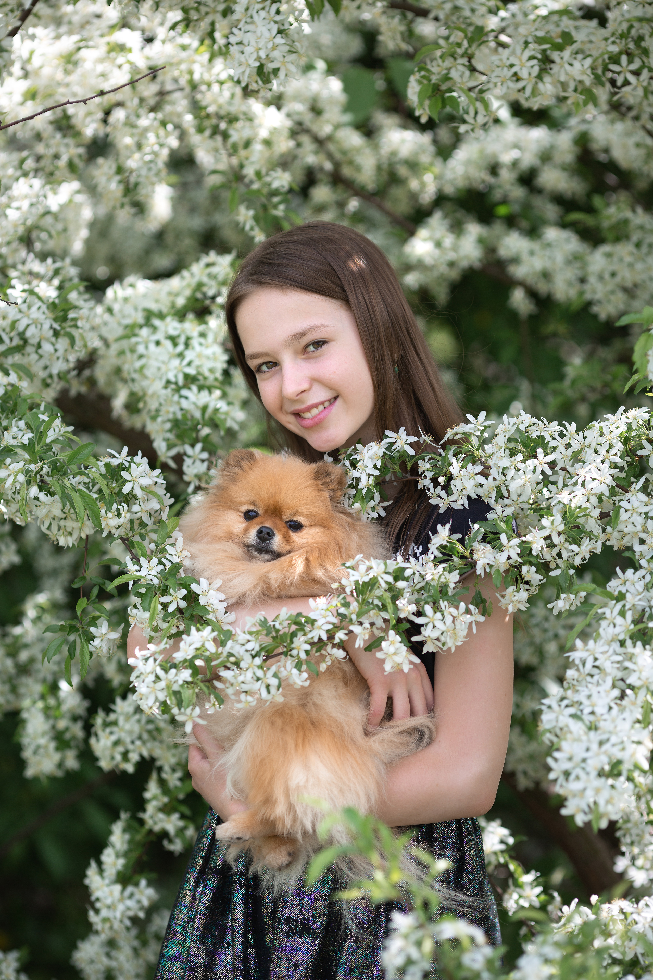 Семейная фотосессия в цветении. Свадебные фотографы в Москве: Денис и Елена Пройдовы