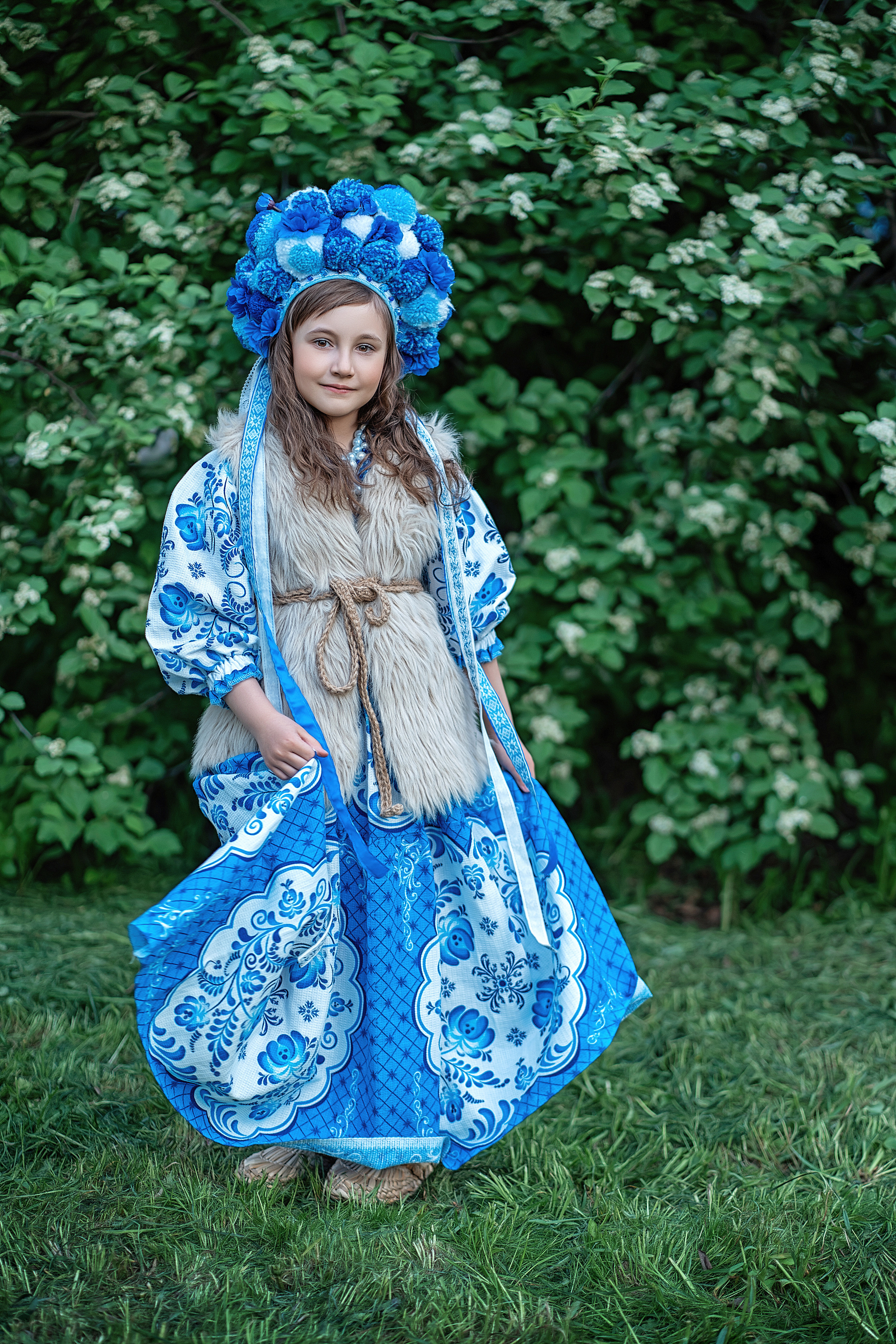 Костюмированная съёмка от группы FotoMix в стиле «Гжель». Свадебный и семейный фотограф Ольга Батова в Ярославле