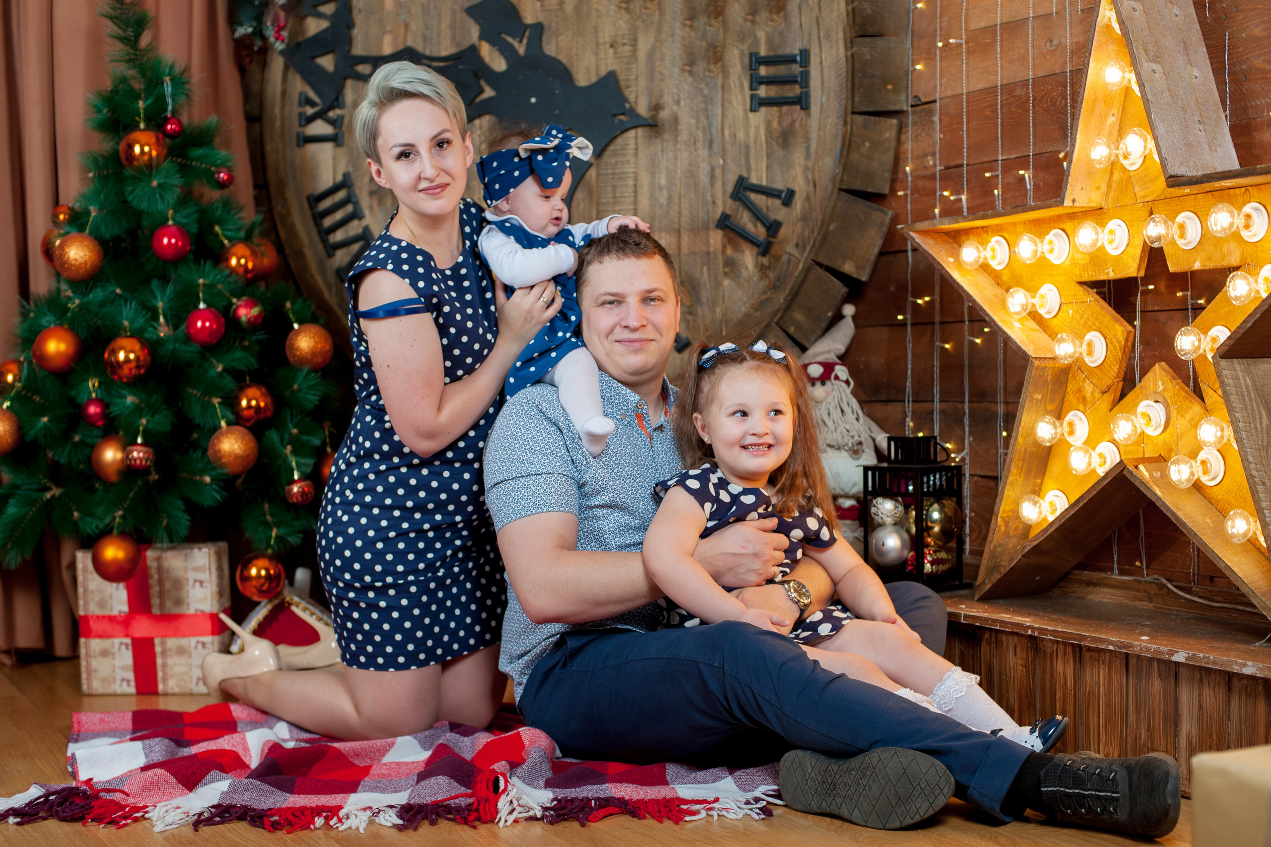 Семейная новогодняя фотосессия Татьяны. Детский фотограф