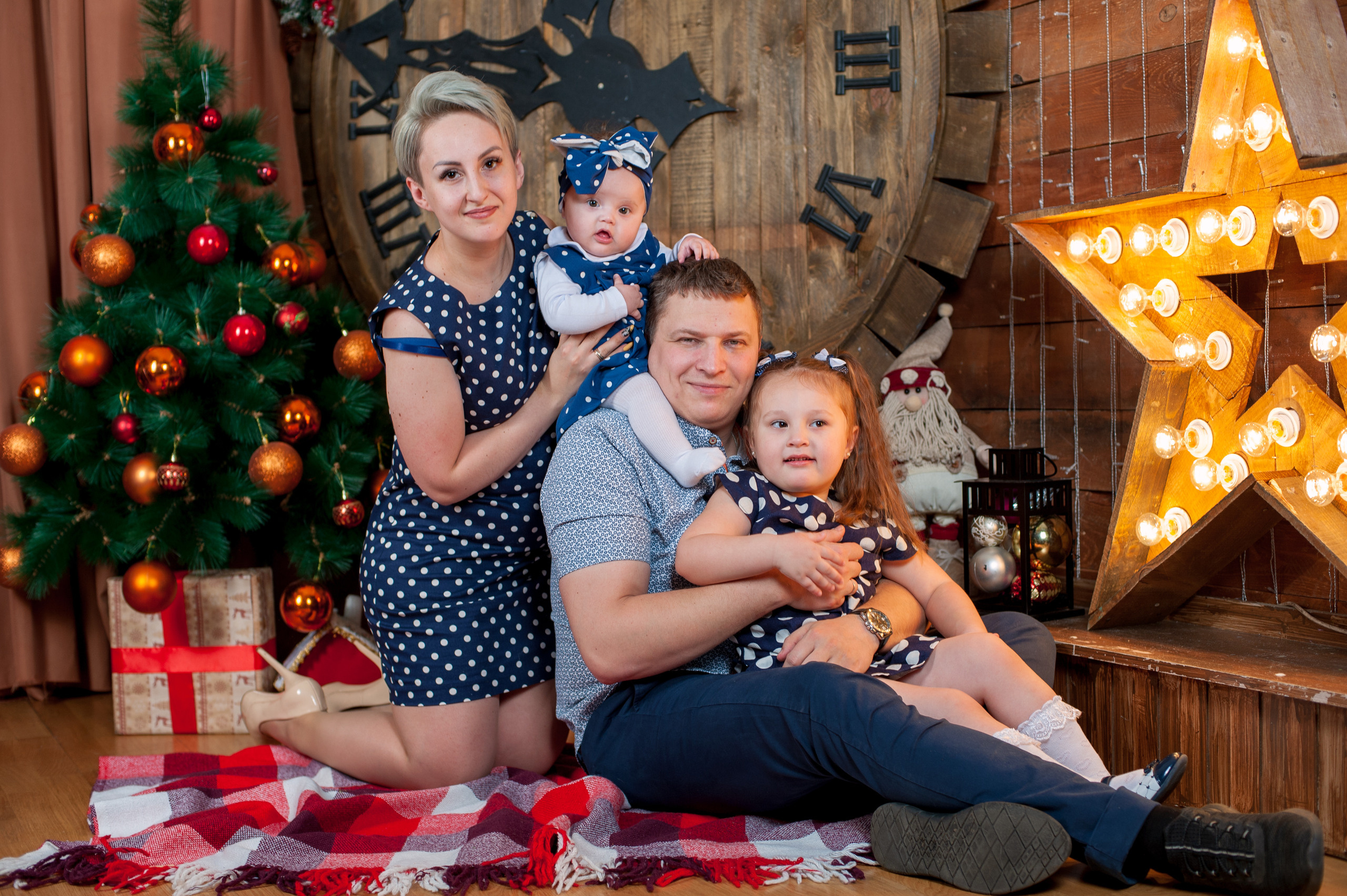 Семейная новогодняя фотосессия Татьяны. Детский фотограф