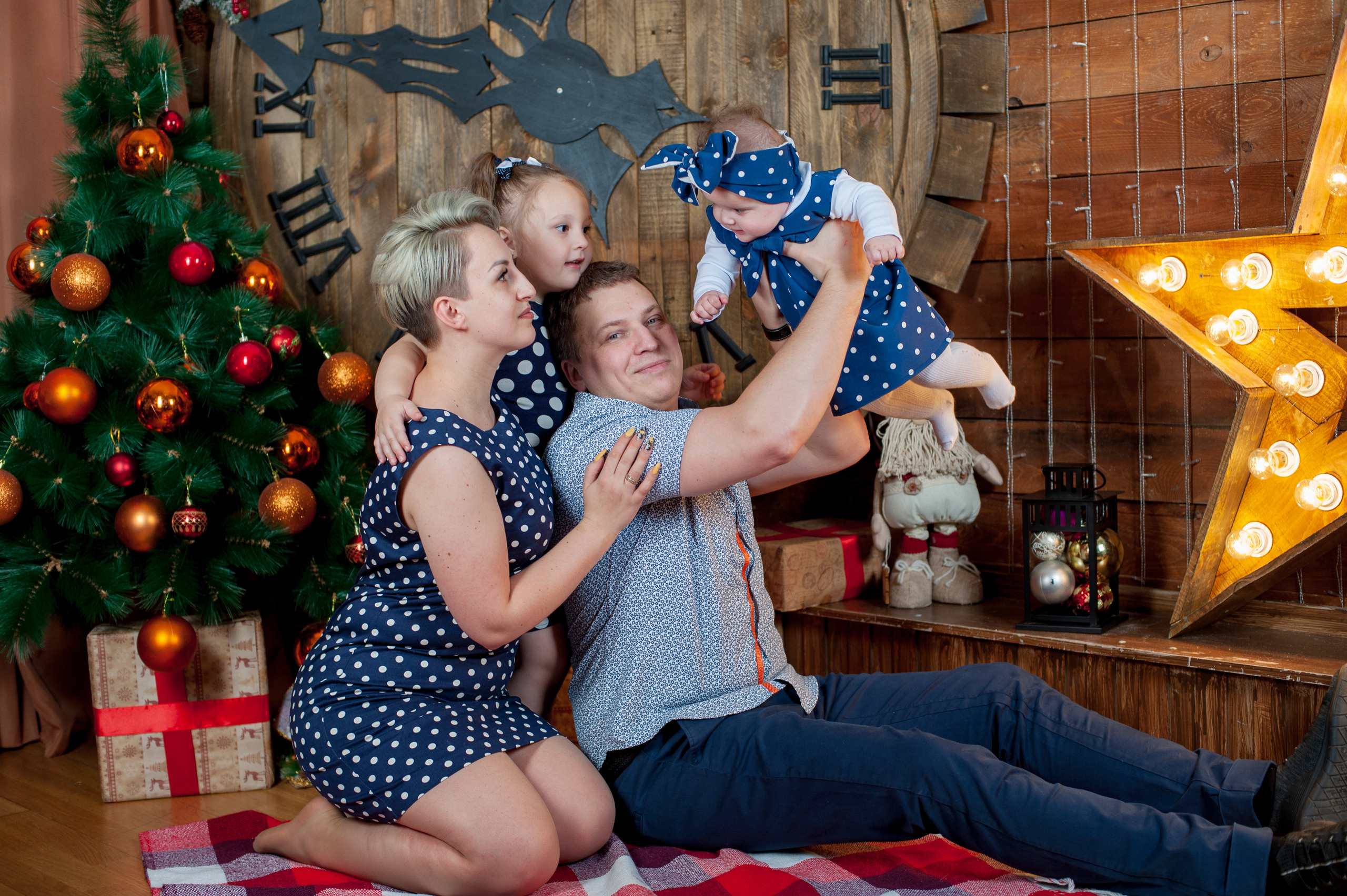 Семейная новогодняя фотосессия Татьяны. Детский фотограф