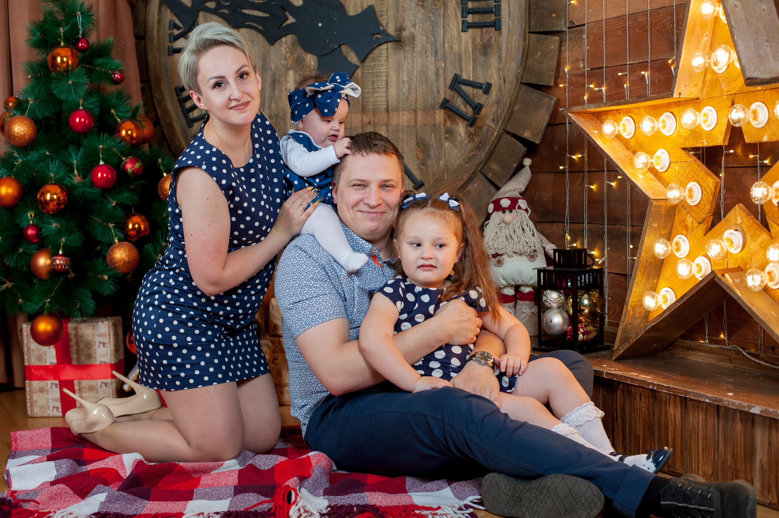 Семейная новогодняя фотосессия Татьяны. Детский фотограф