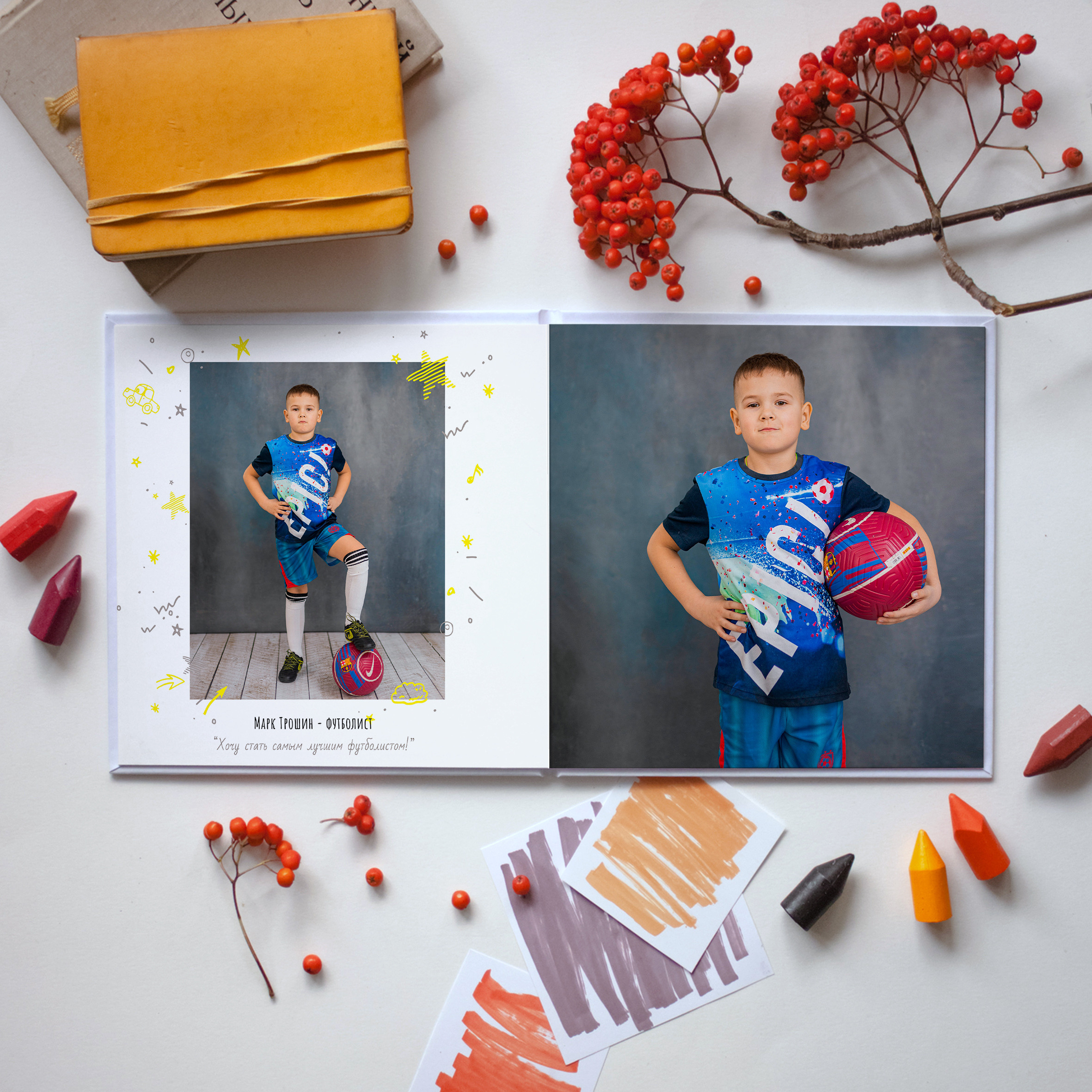 Выпускные альбомы для детского сада. Семейный и детский фотограф в Туле