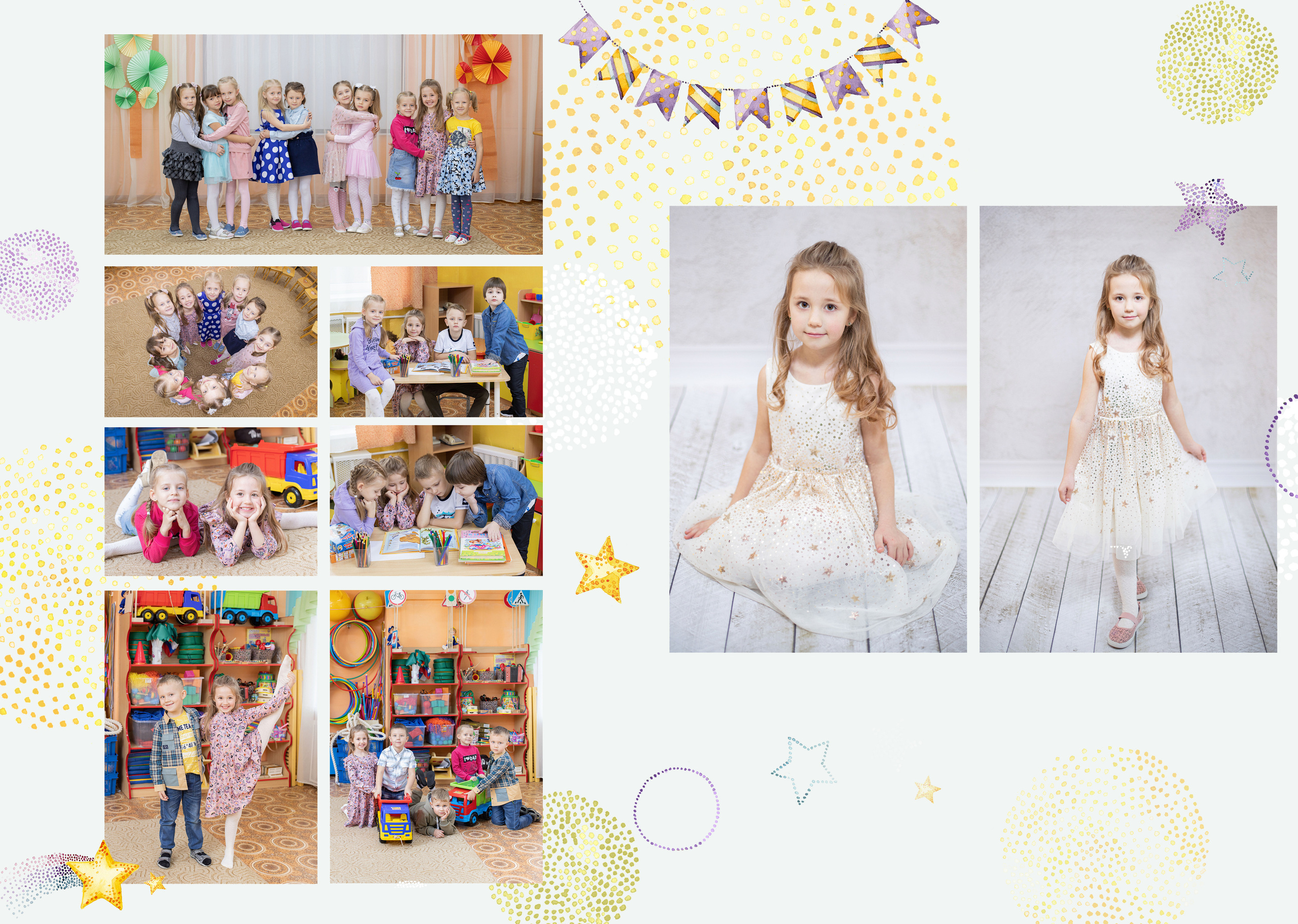 Выпускные альбомы для детского сада. Семейный и детский фотограф в Туле