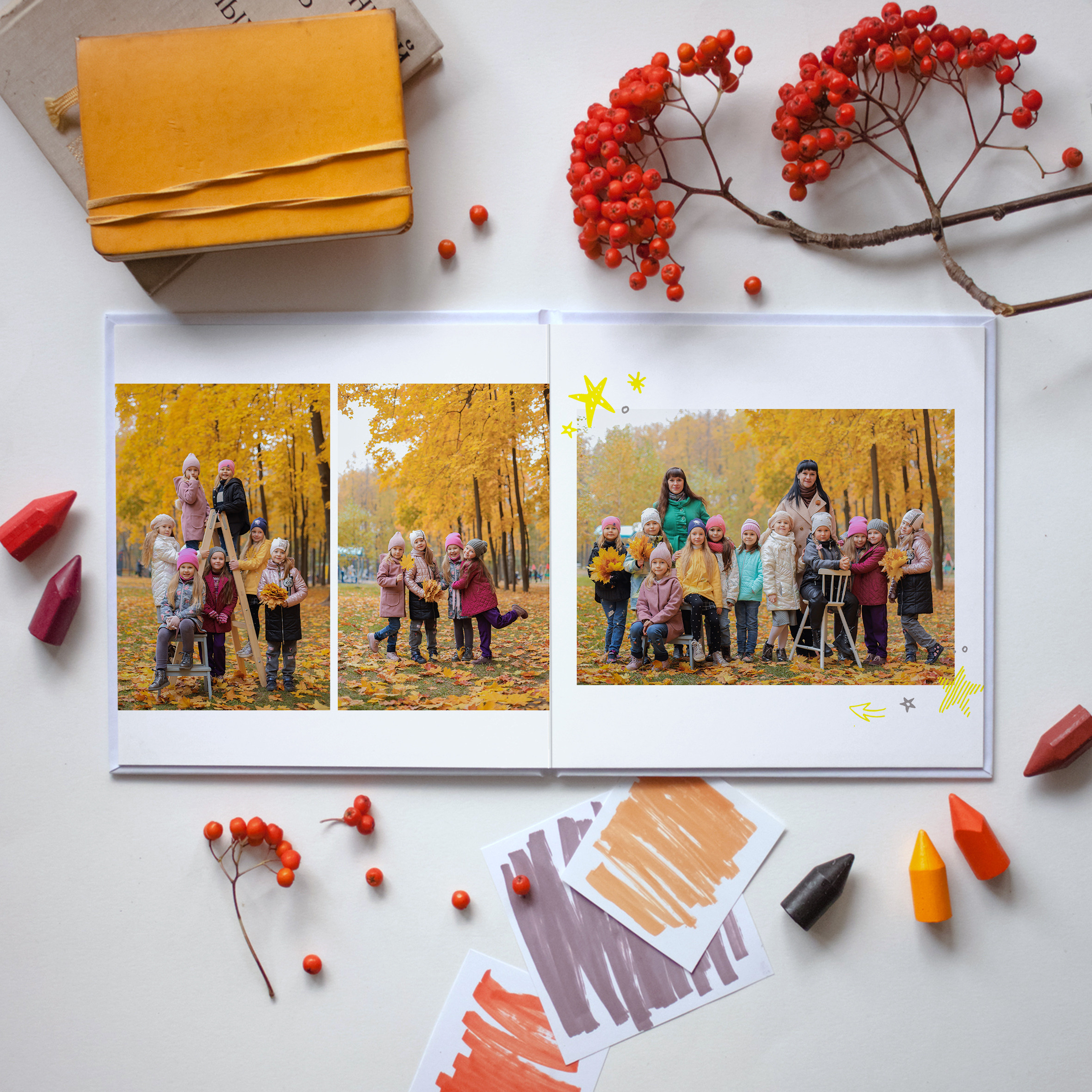 Выпускные альбомы для детского сада. Семейный и детский фотограф в Туле