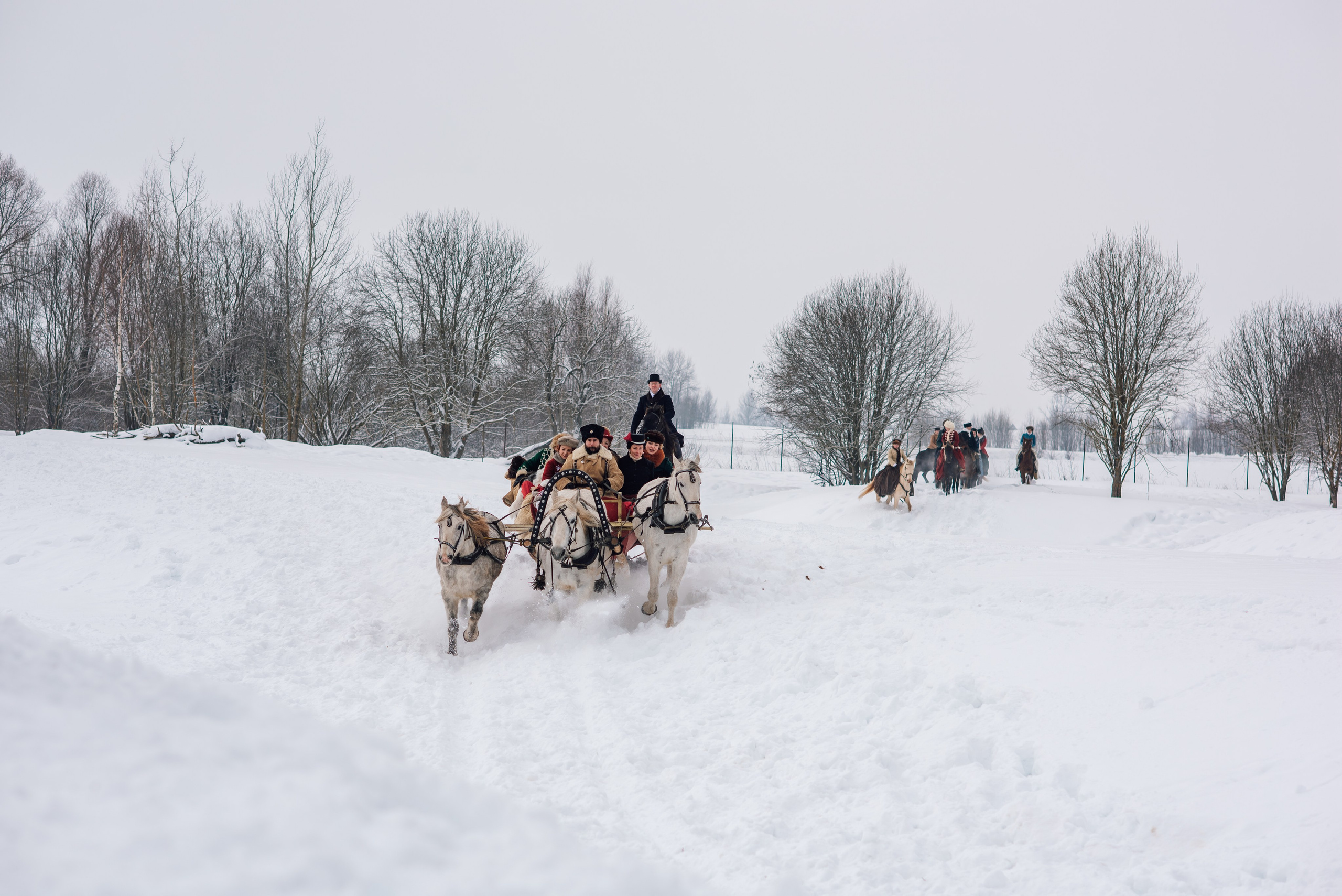 Зимняя парфорсная охота. Фотограф Диана Вальтер