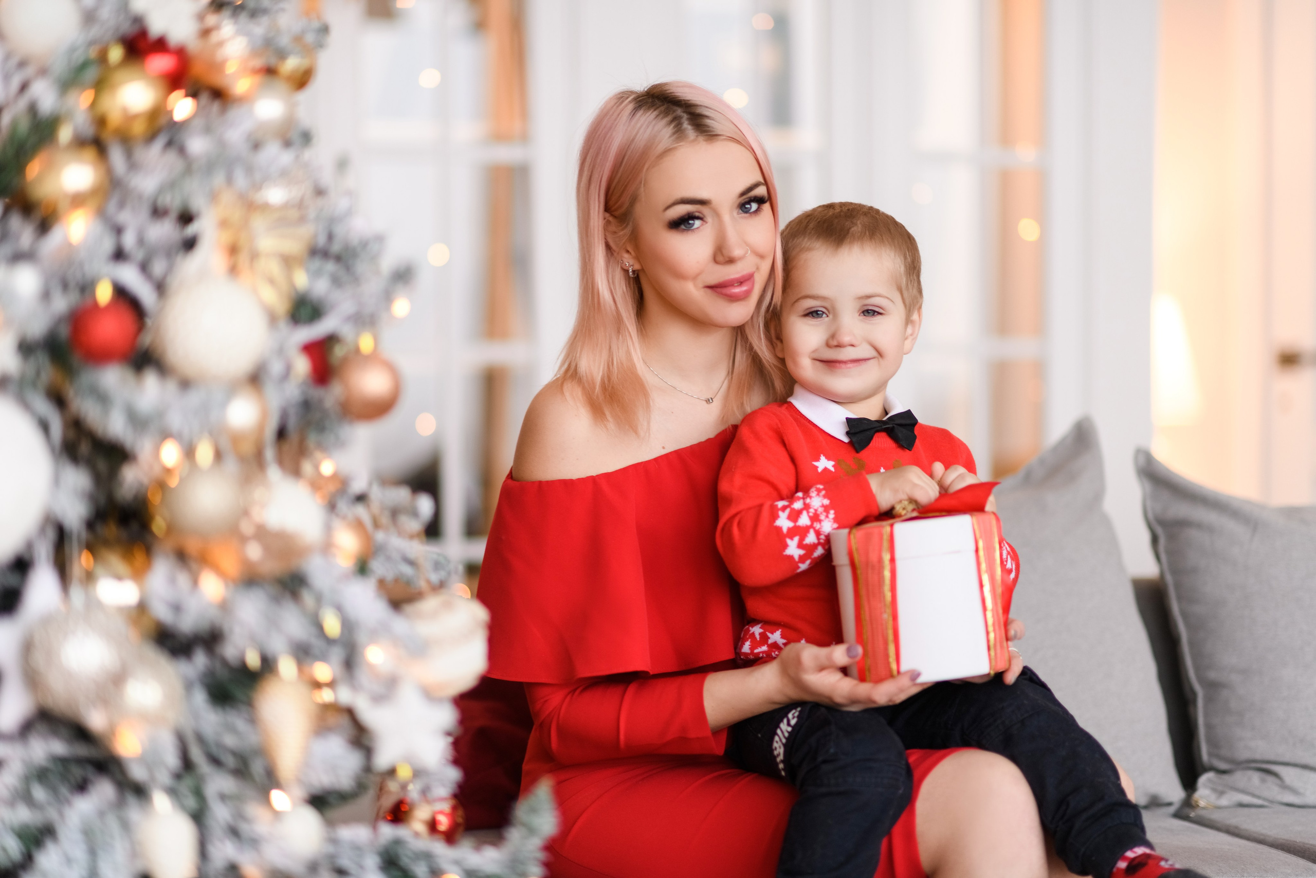 Семейная новогодняя для Ирины, Артура и Максима. Свадебный и семейный фотограф в Санкт-Петербурге Олеся Еремеева