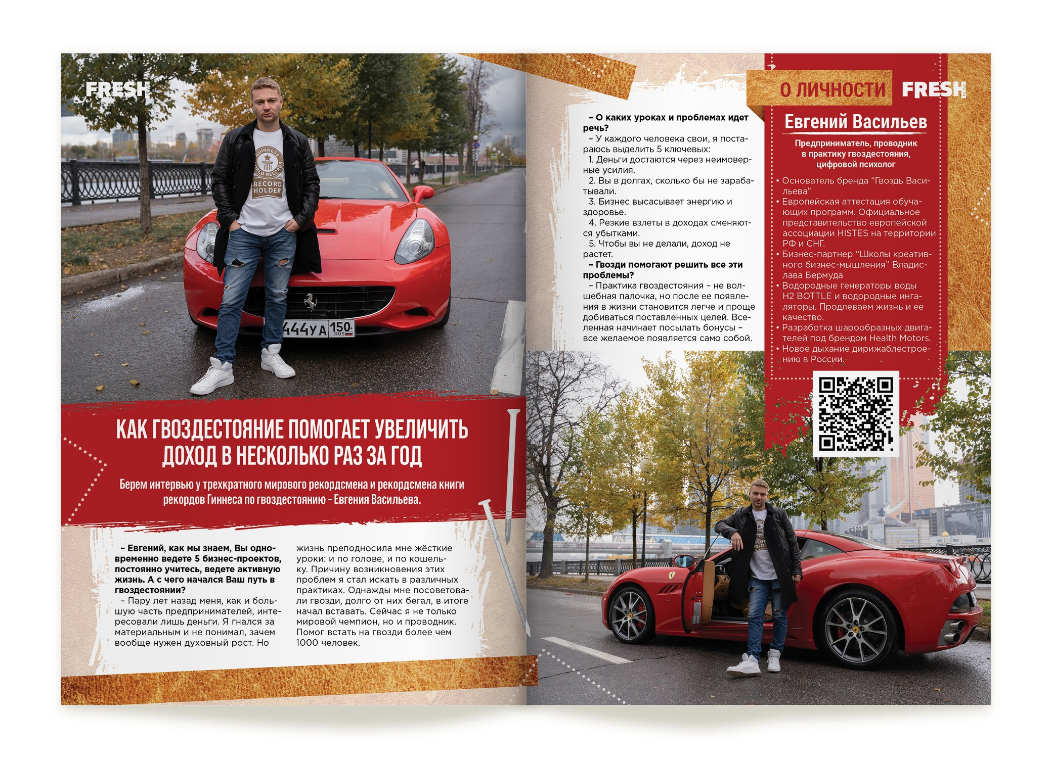Глянцевый журнал «FRESH NEWS». Александр Воронов — графический дизайнер