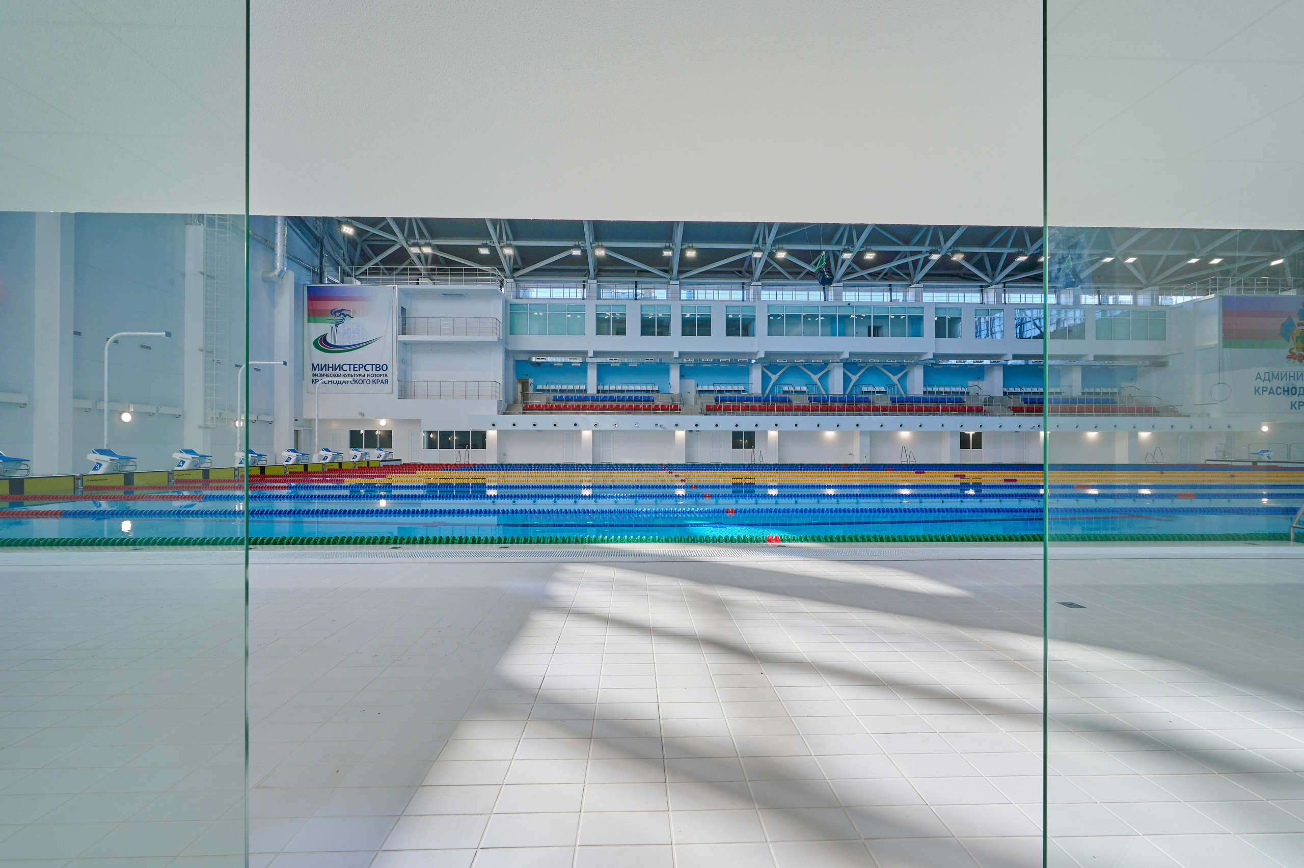 Спортивный водный комплекс. Интерьерный фотограф в Краснодаре