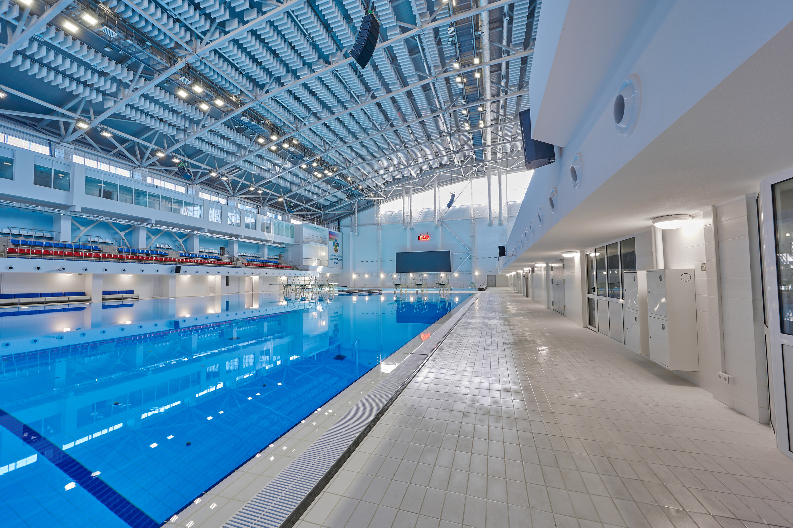 Спортивный водный комплекс. Интерьерный фотограф в Краснодаре