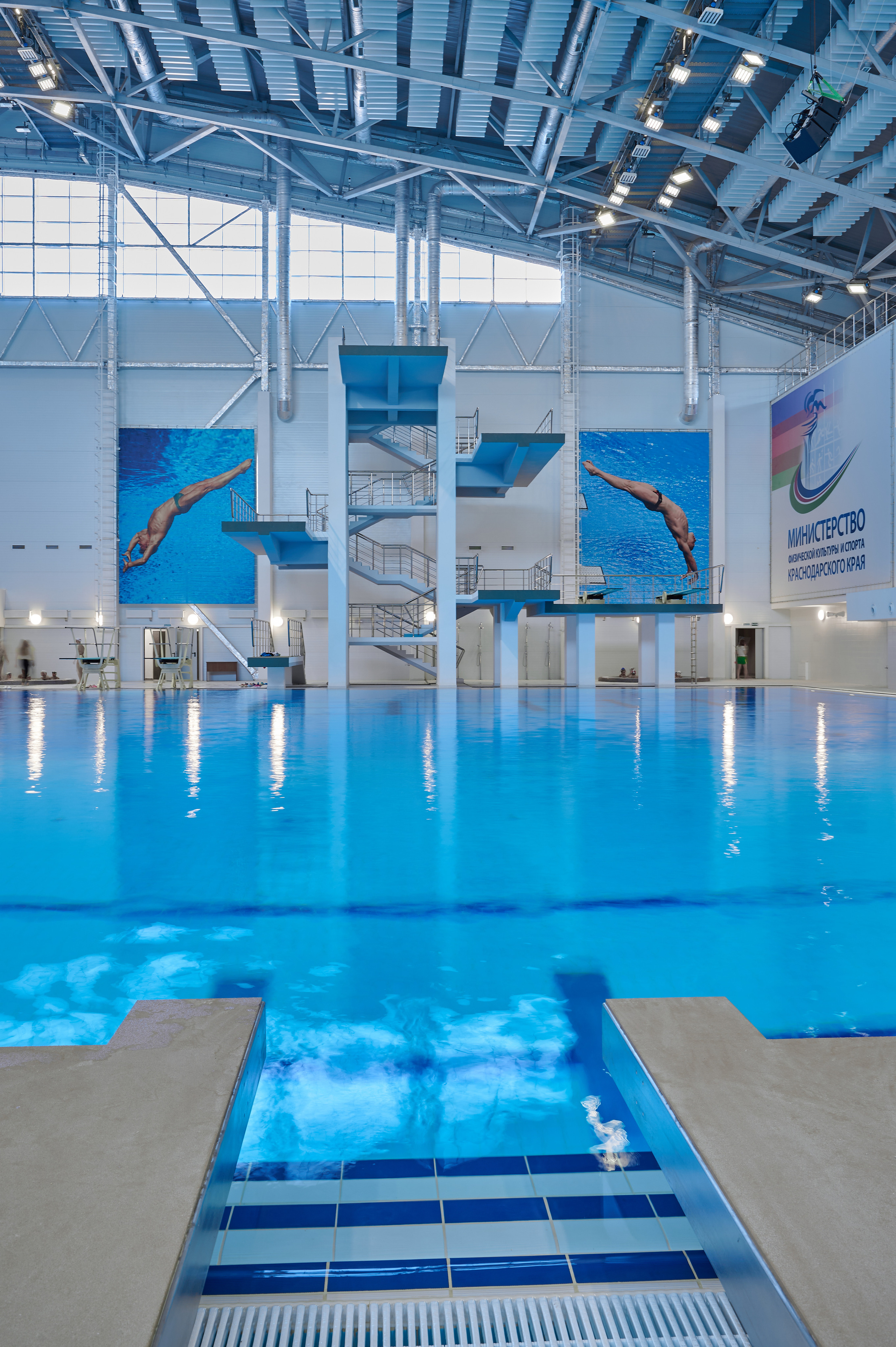 Спортивный водный комплекс. Интерьерный фотограф в Краснодаре