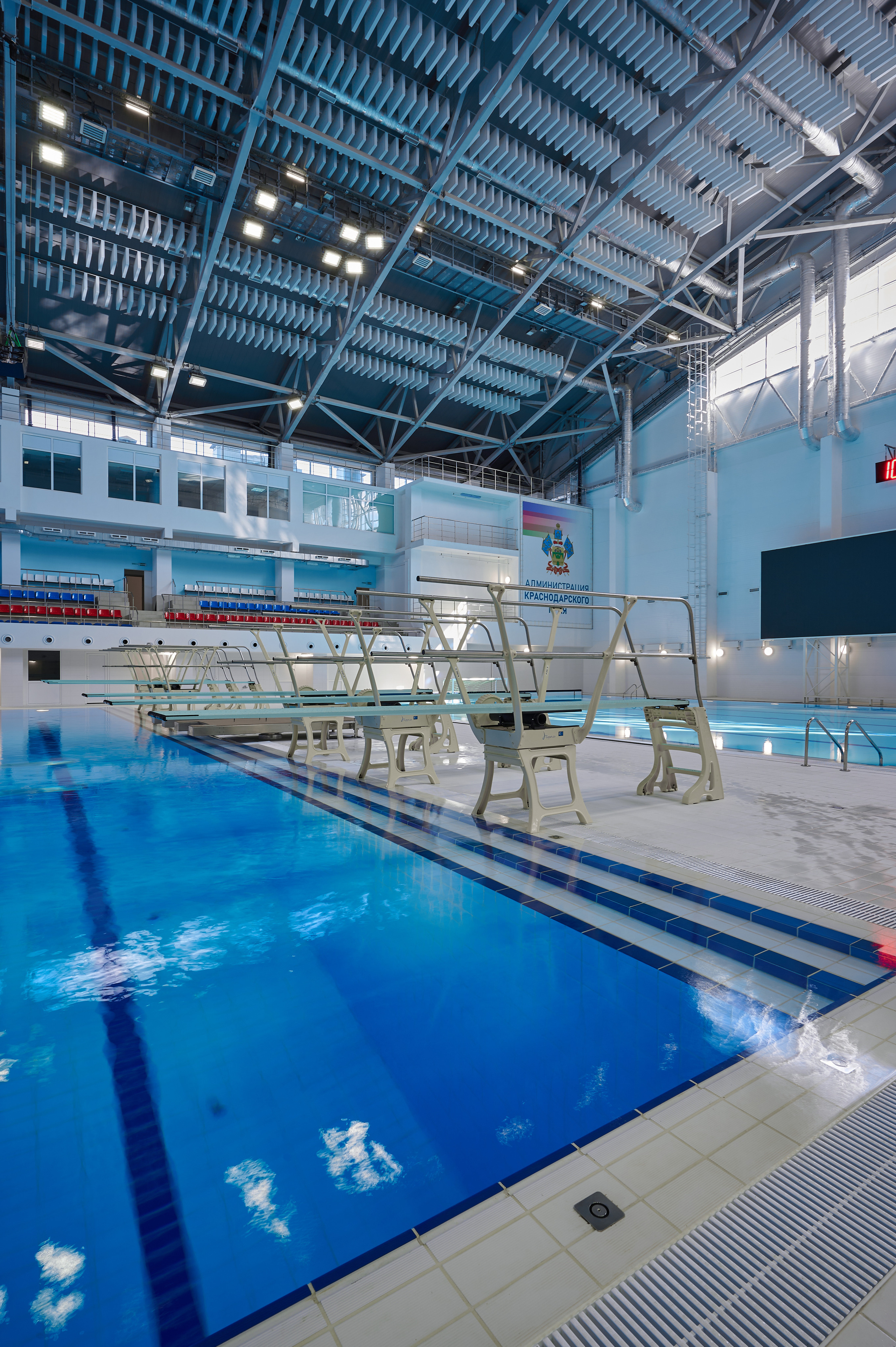 Спортивный водный комплекс. Интерьерный фотограф в Краснодаре