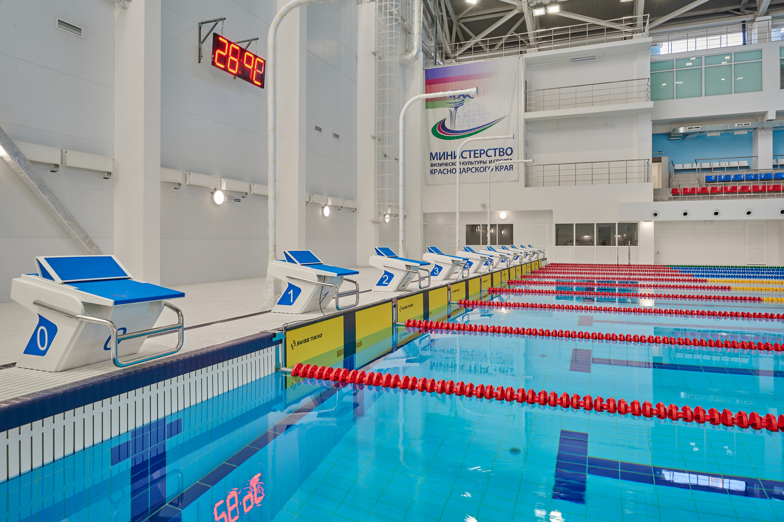 Спортивный водный комплекс. Интерьерный фотограф в Краснодаре