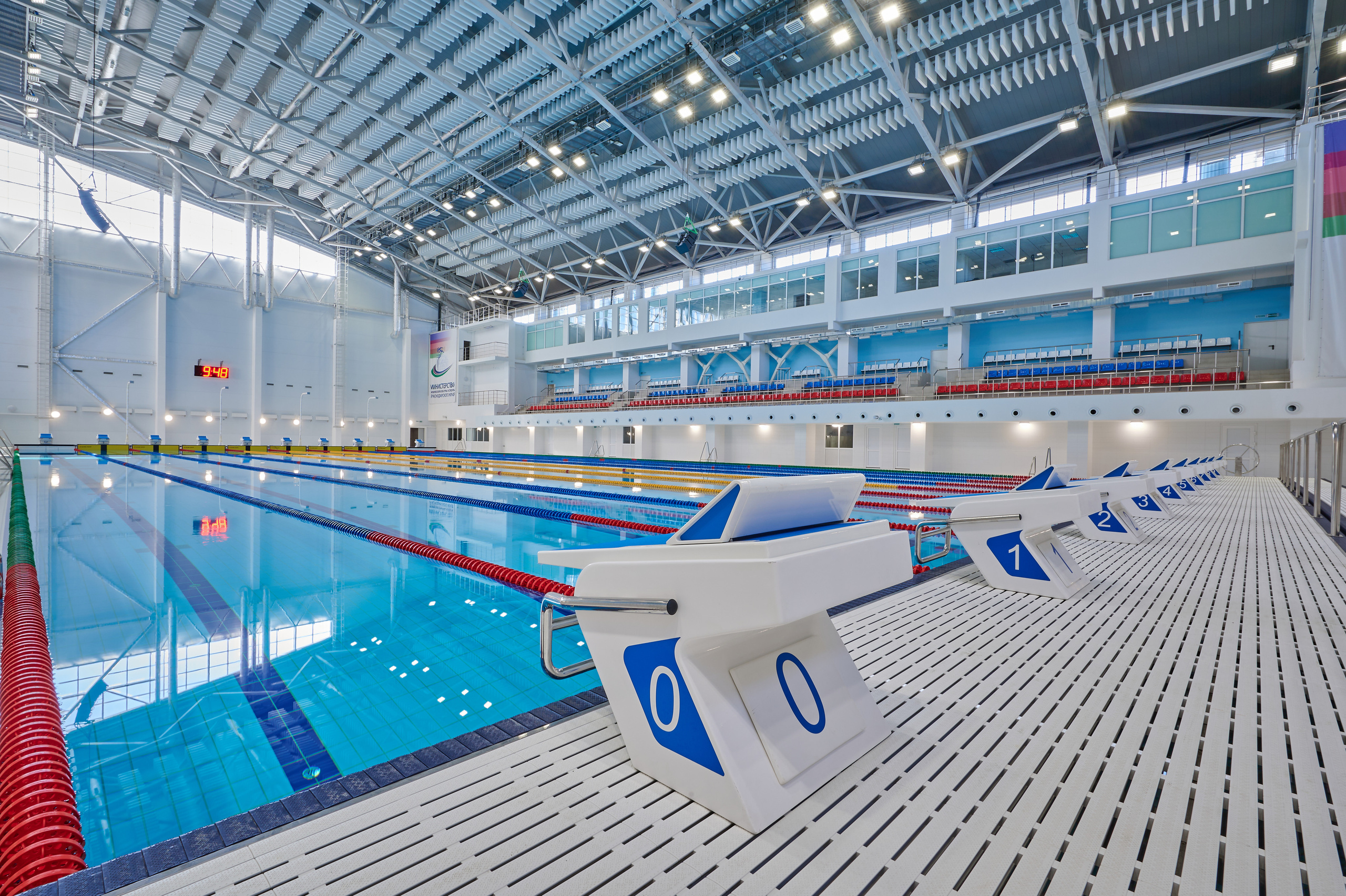 Спортивный водный комплекс. Интерьерный фотограф в Краснодаре