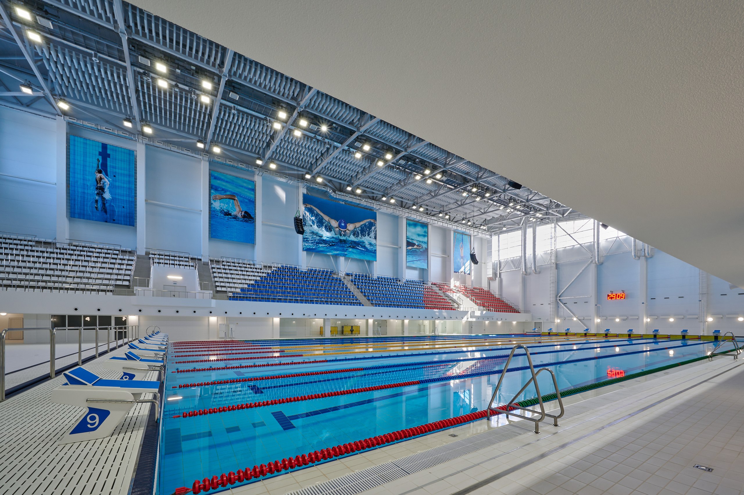 Спортивный водный комплекс. Интерьерный фотограф в Краснодаре