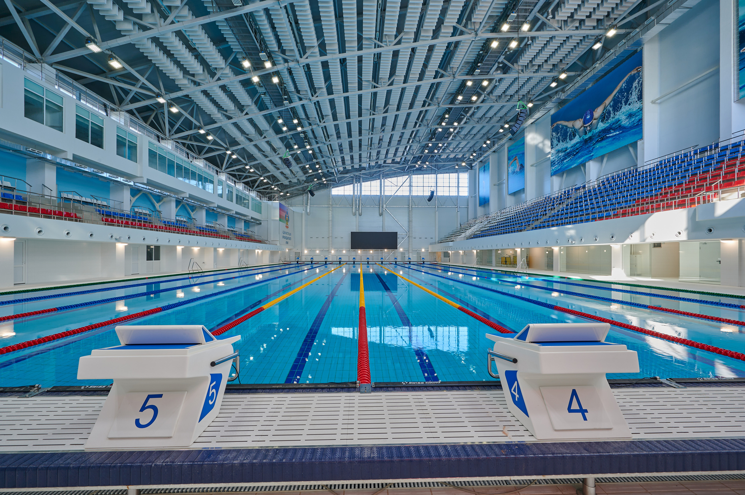 Спортивный водный комплекс. Интерьерный фотограф в Краснодаре