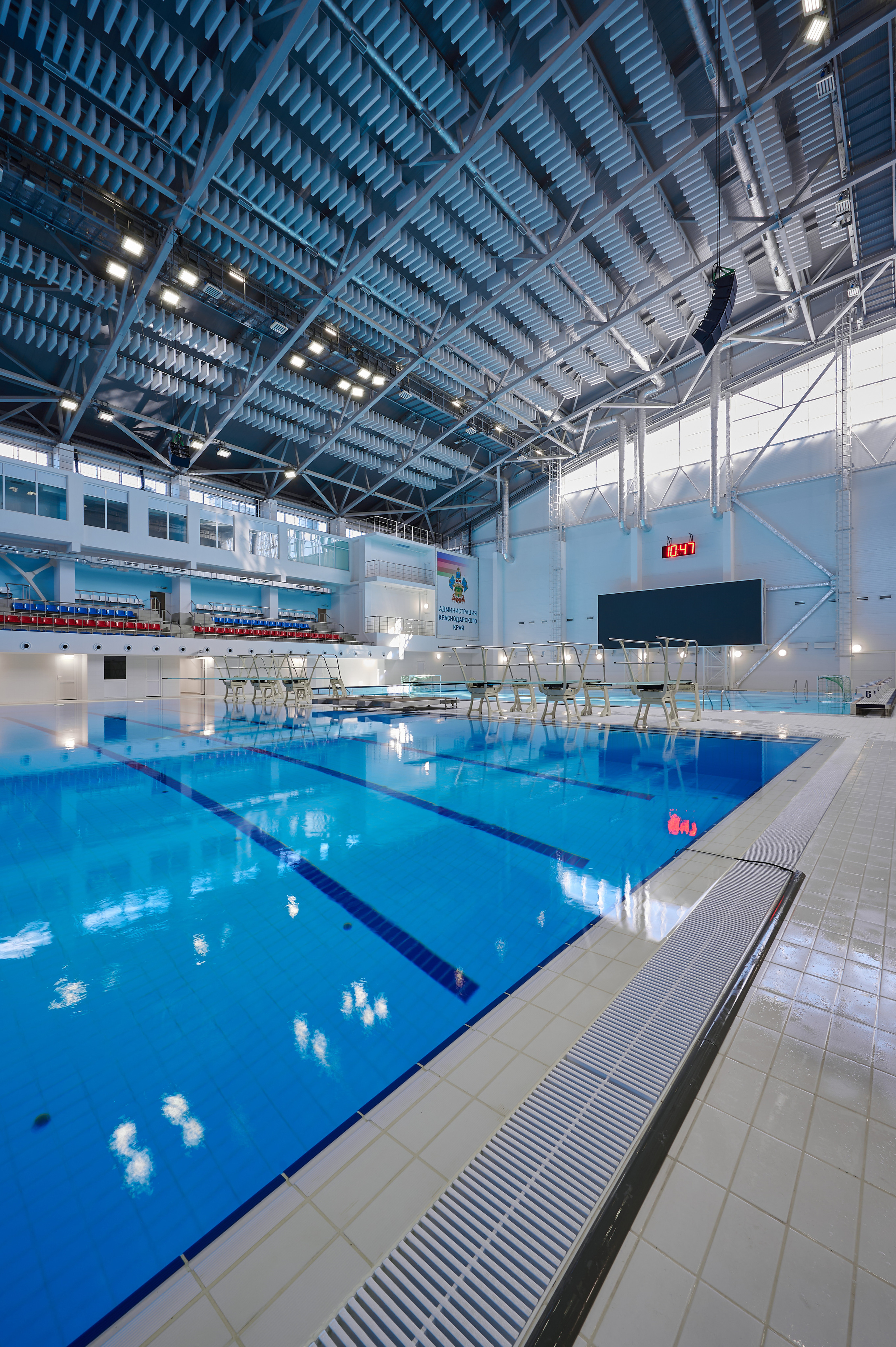 Спортивный водный комплекс. Интерьерный фотограф в Краснодаре