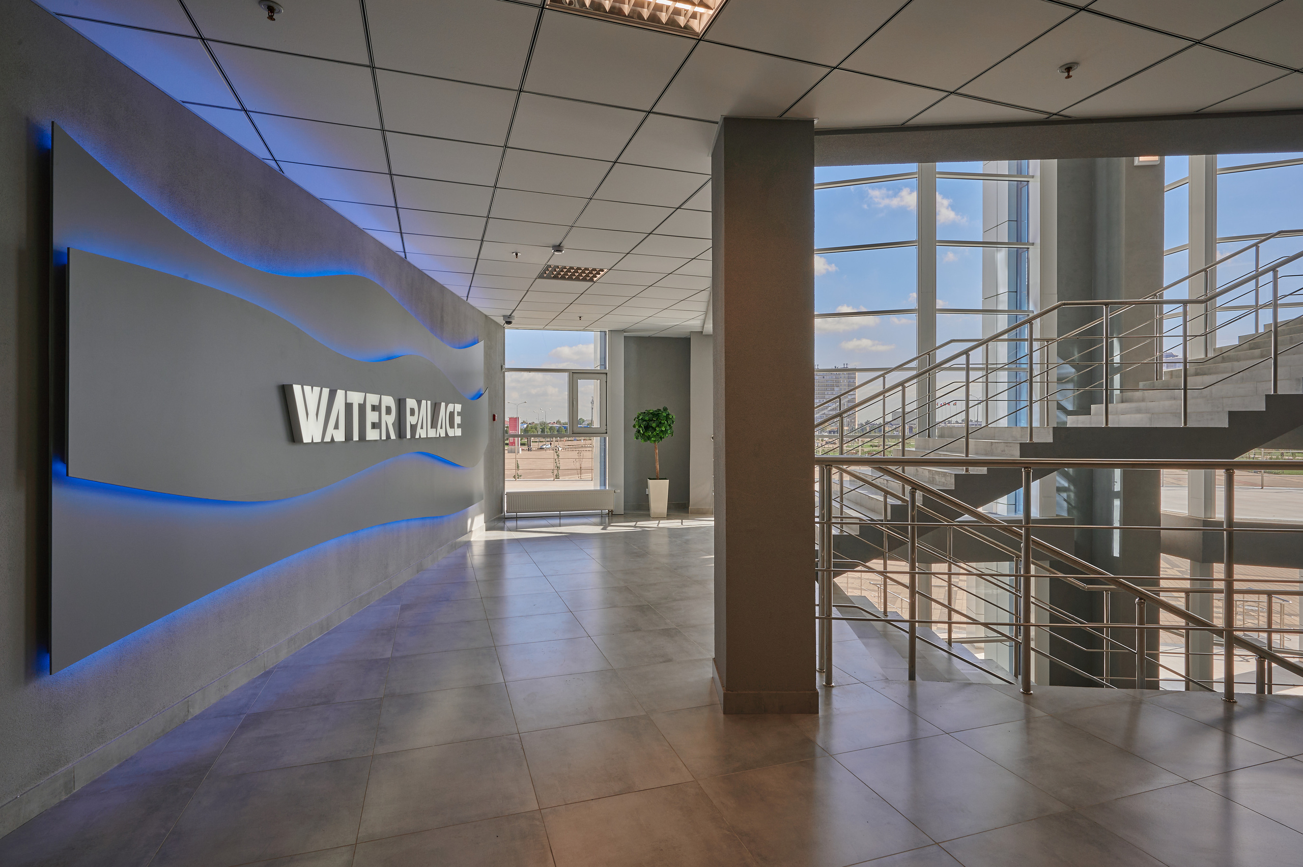 Спортивный водный комплекс. Интерьерный фотограф в Краснодаре