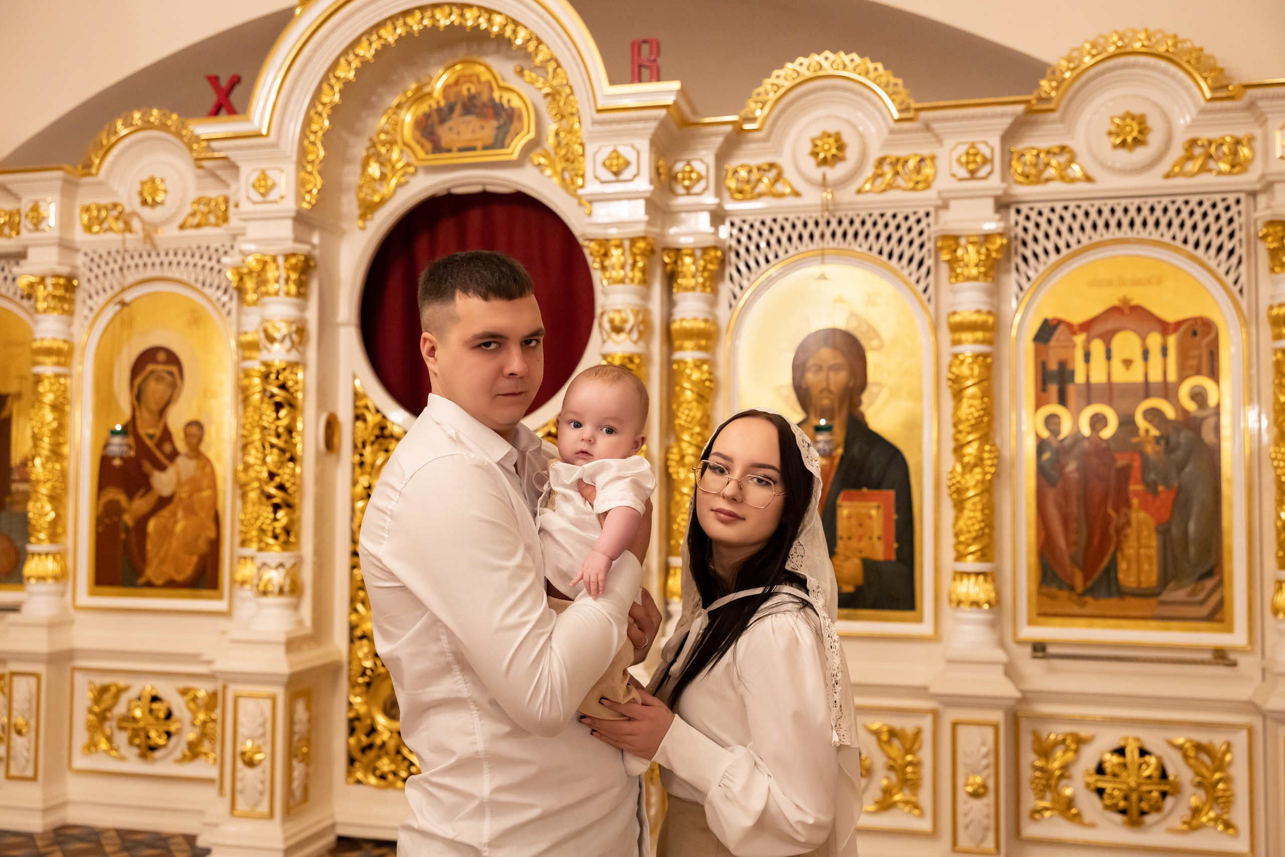 Крещение в Храме Покрова Пресвятой Богородицы. Семейный фотограф в Рязани и Рязанской области