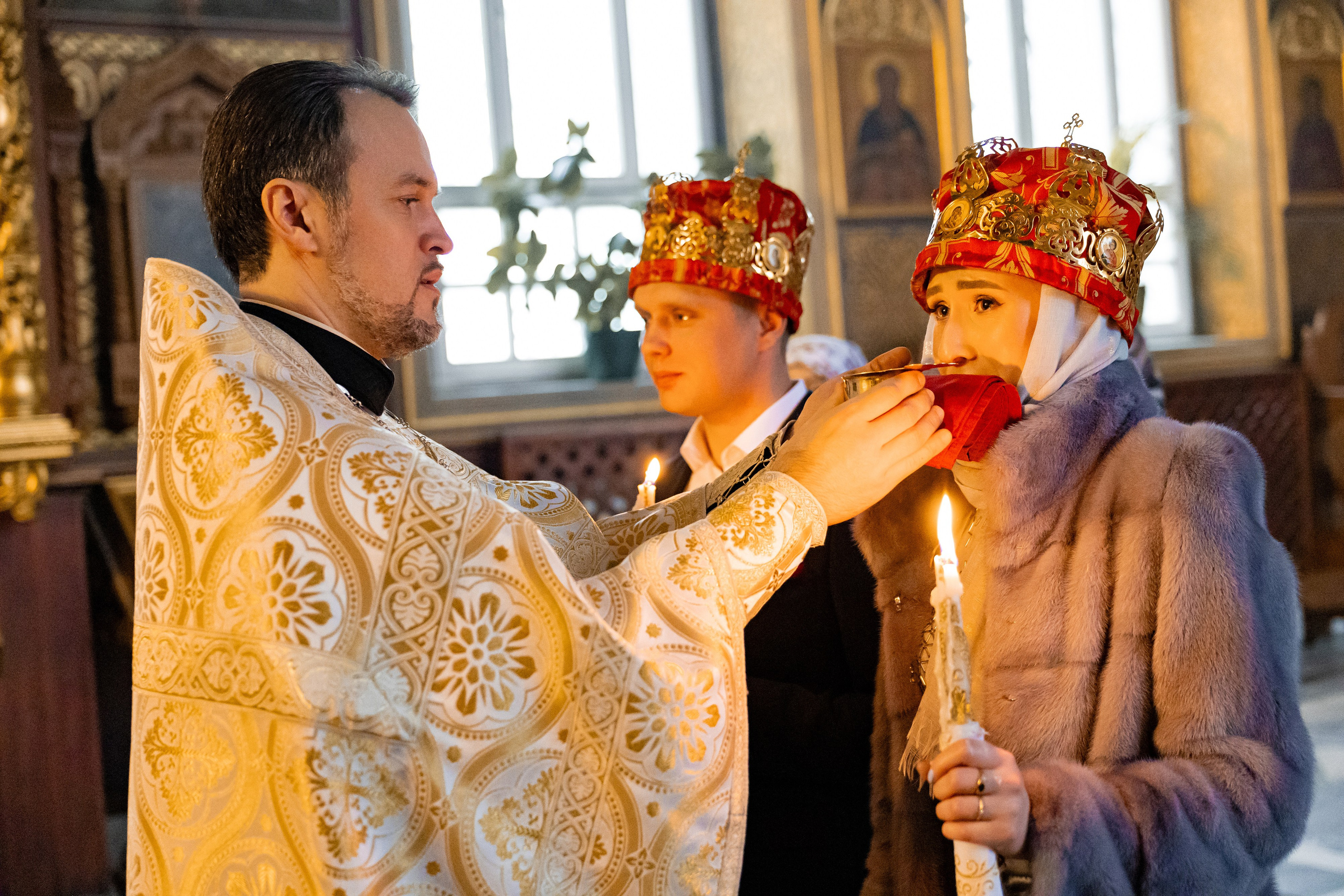 Венчание в Преображенском соборе. Фотограф Белгород
