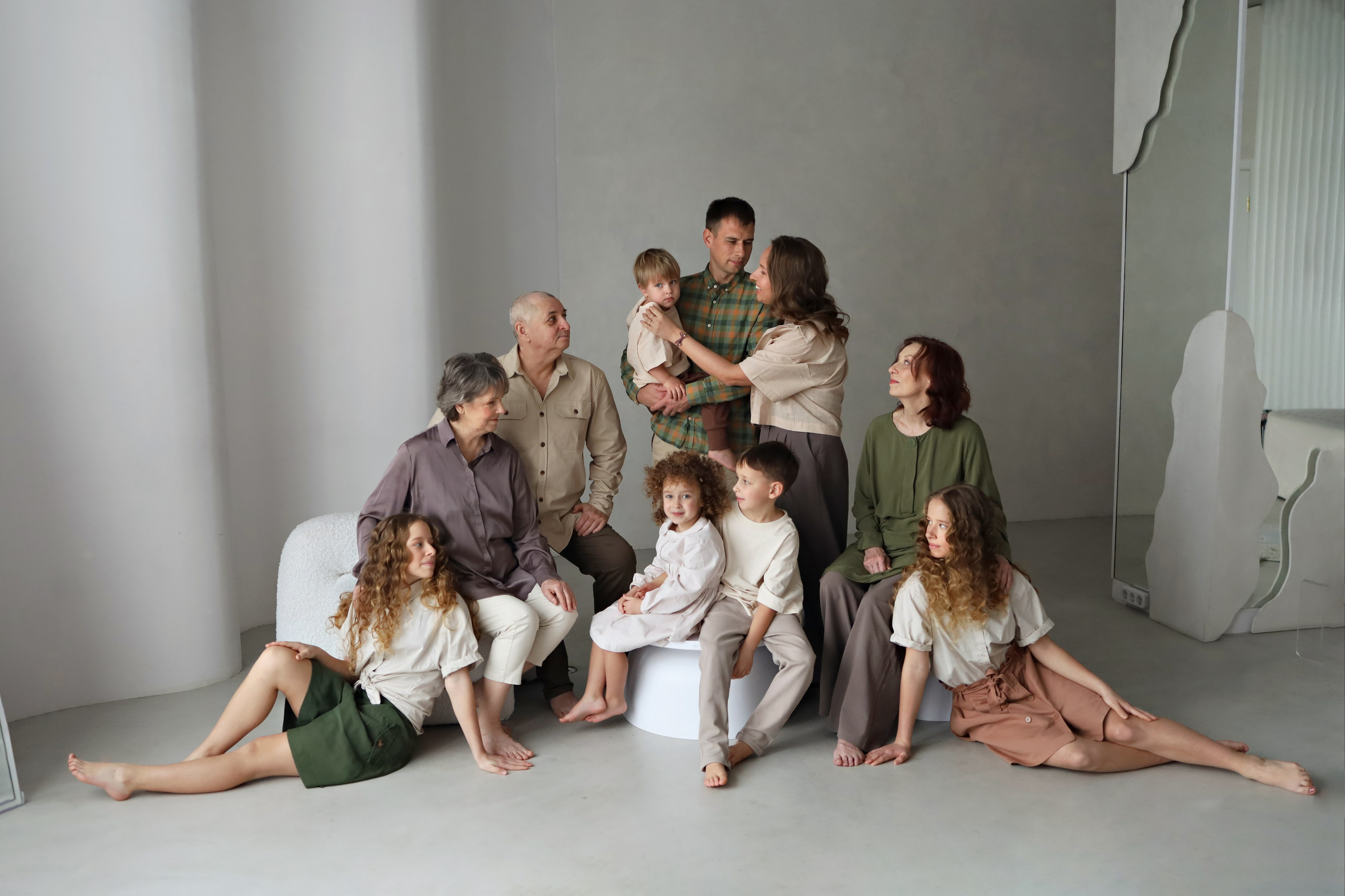 Большая семья (МК Насти Околот). Семейный фотограф в Казани Римма Гатауллина