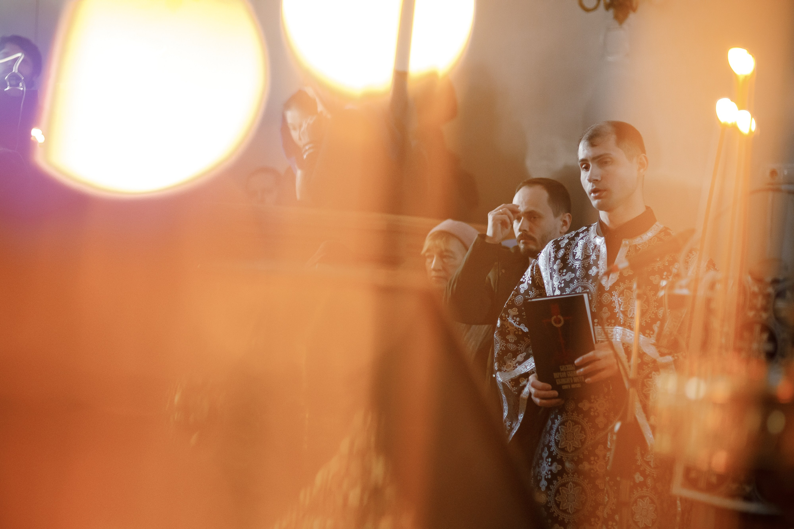 Чтение канона Андрея Критского. Фотограф на венчание, крещение