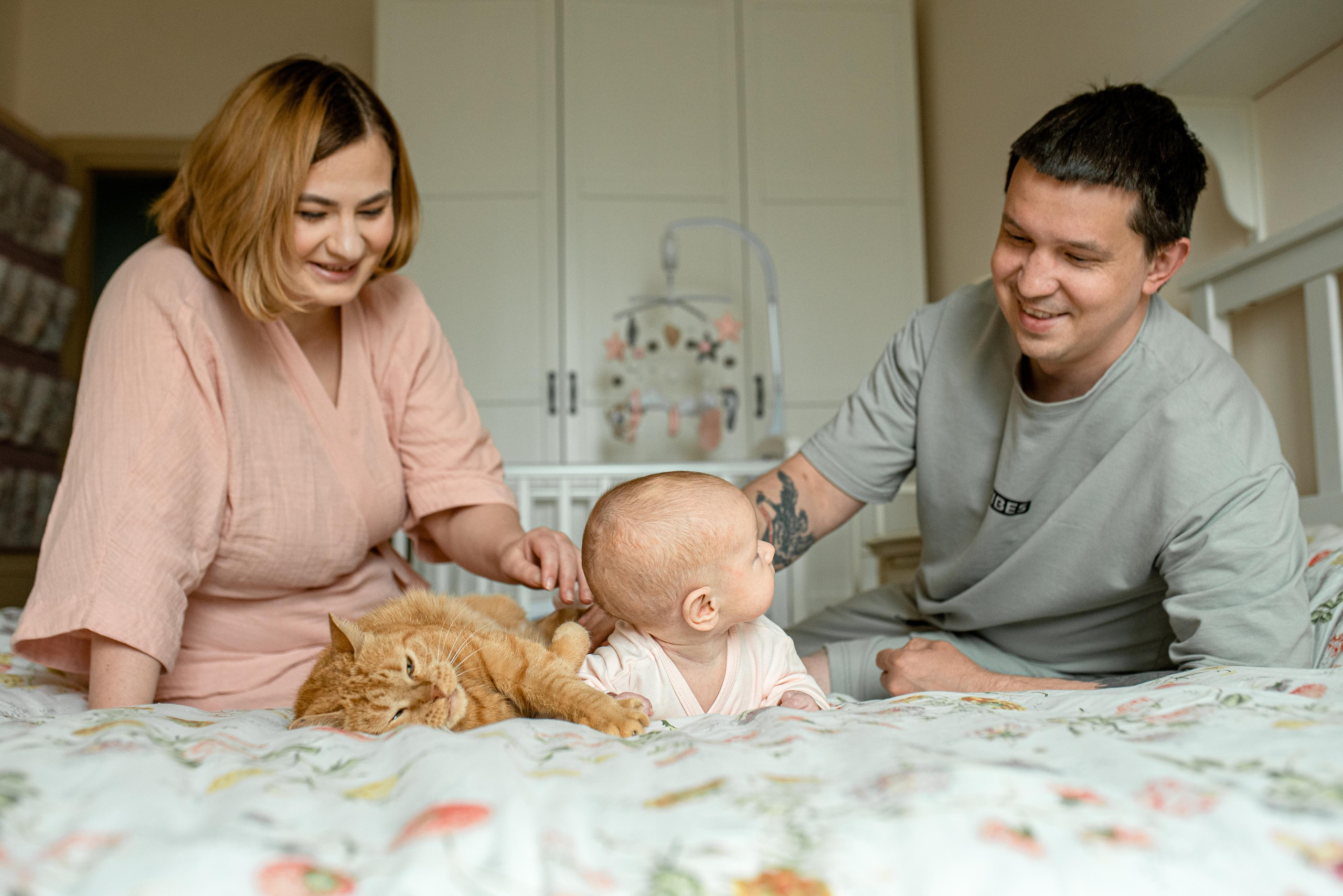 Мария, 3 месяца (домашняя фотосессия в стиле Lifestyle). Фотограф новорожденных в Екатеринбурге Лена Ильина