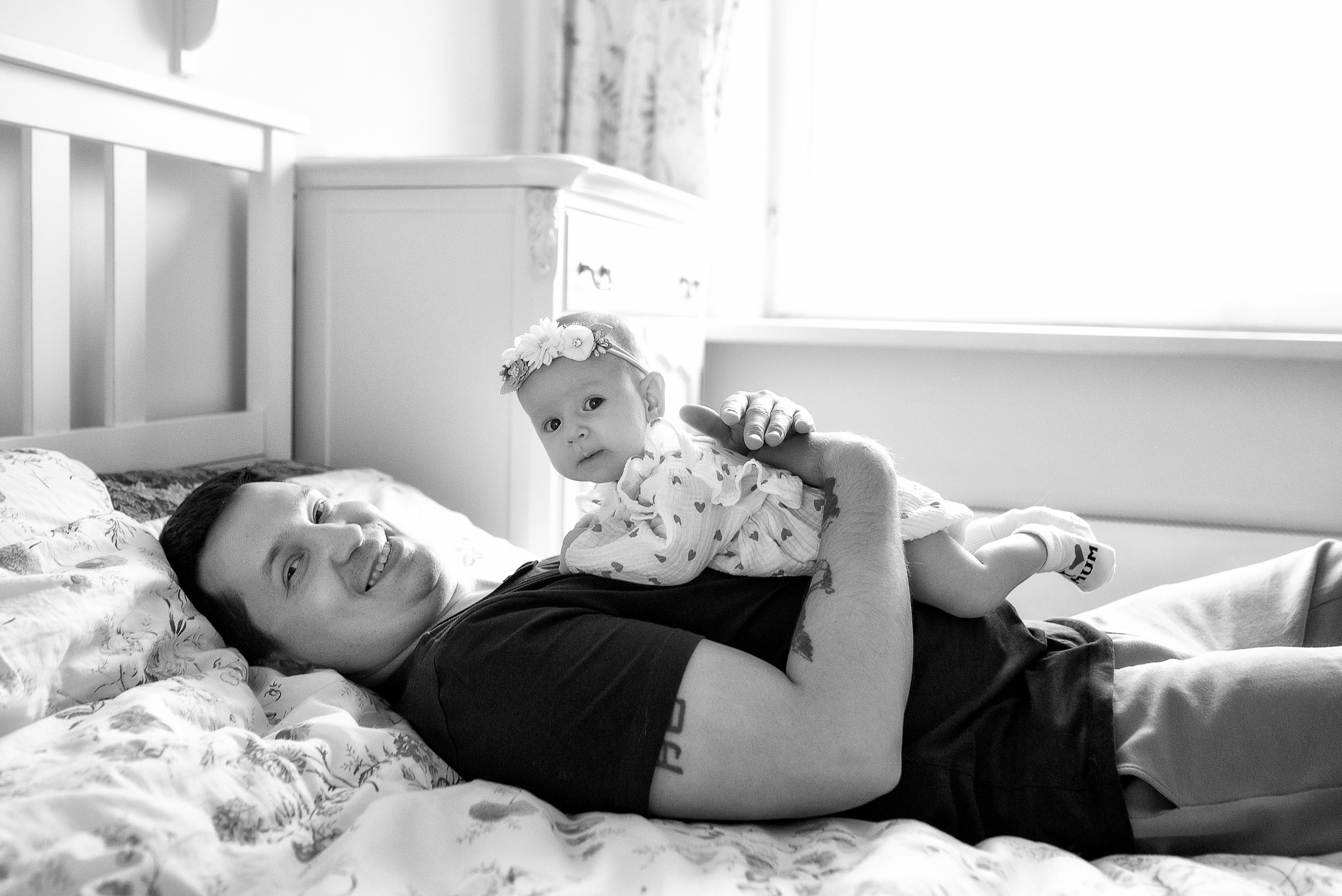 Мария, 3 месяца (домашняя фотосессия в стиле Lifestyle). Фотограф новорожденных в Екатеринбурге Лена Ильина