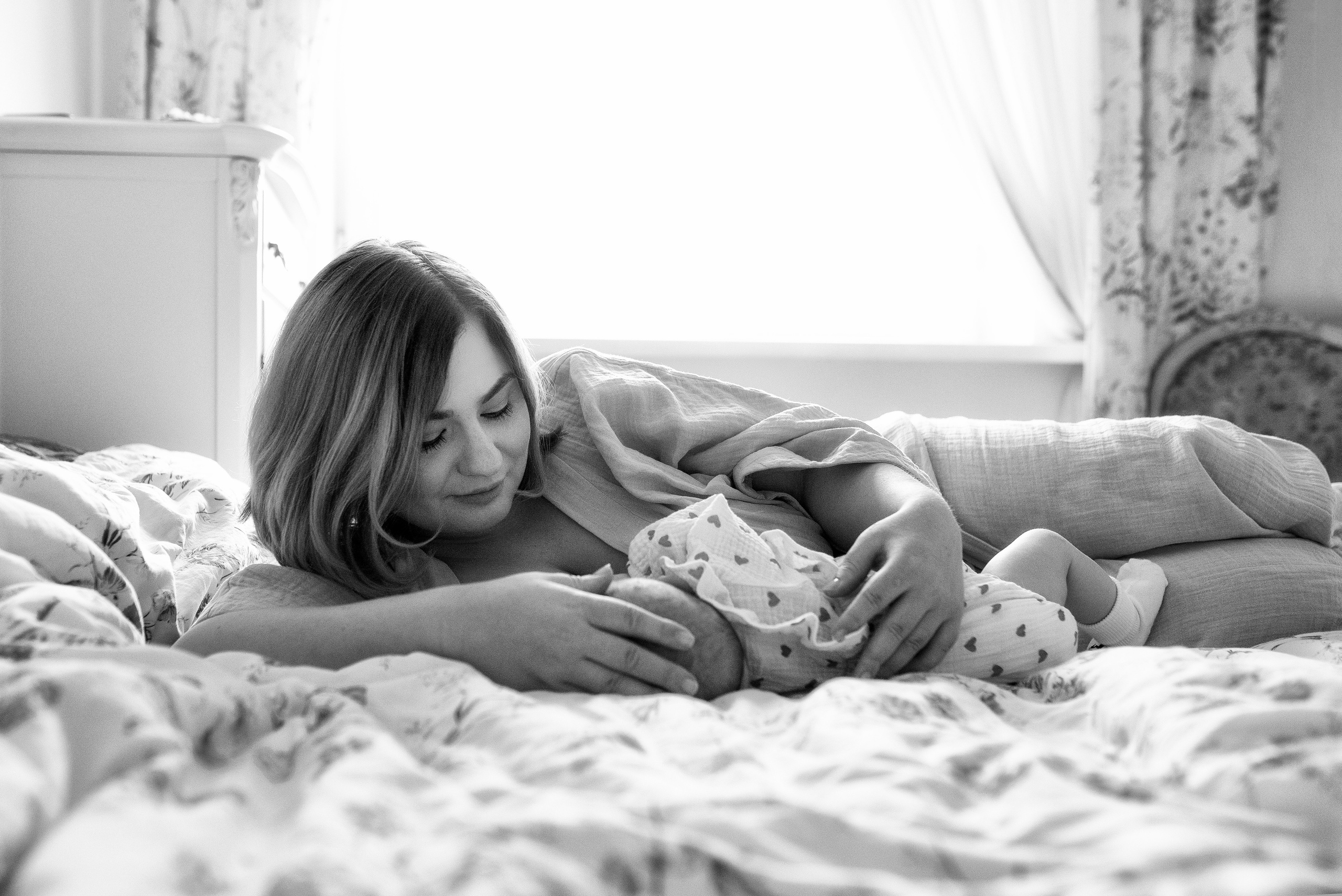 Мария, 3 месяца (домашняя фотосессия в стиле Lifestyle). Фотограф новорожденных в Екатеринбурге Лена Ильина