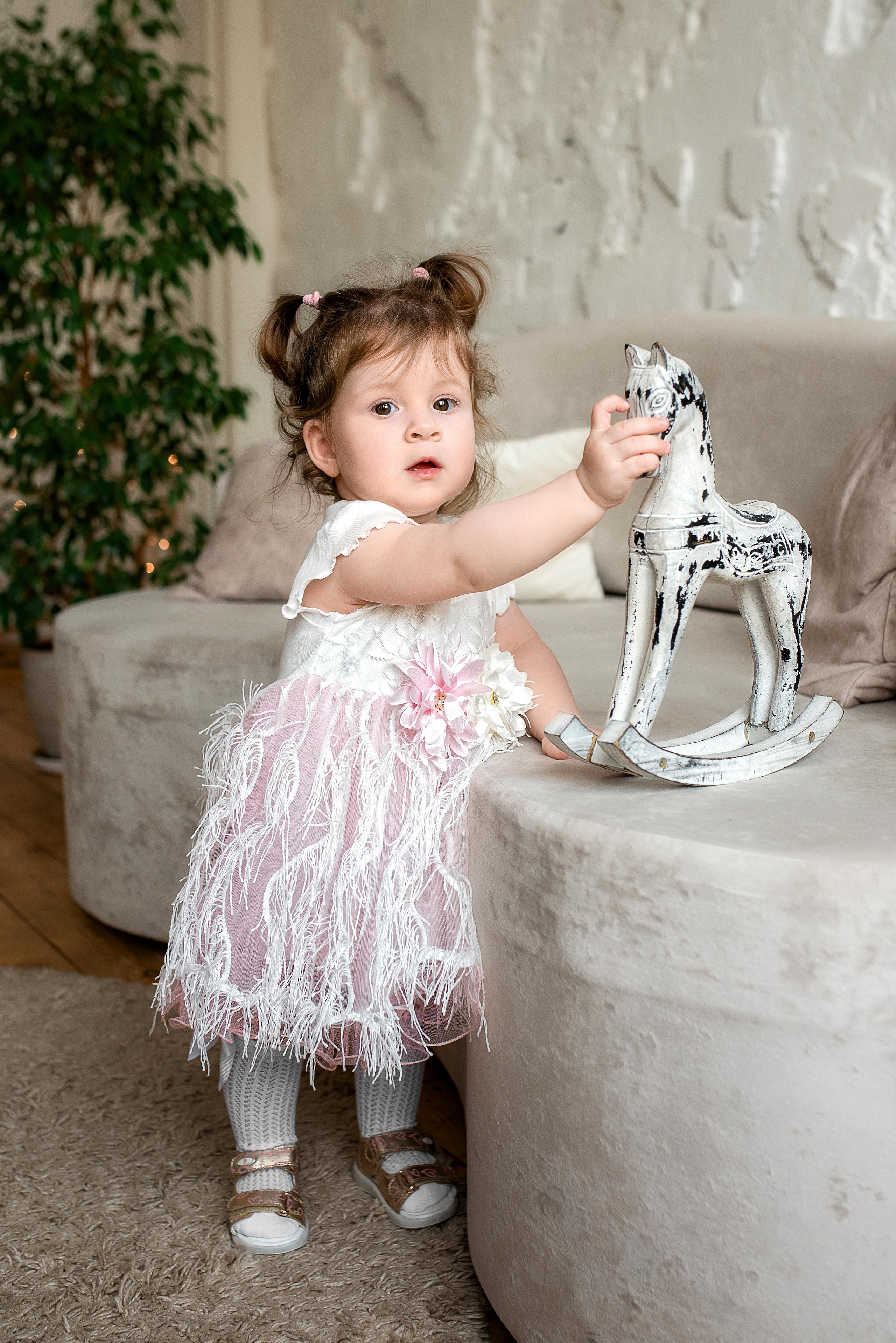 Полина, 1 годик (фотостудия Lightroom). Фотограф новорожденных в Екатеринбурге Лена Ильина