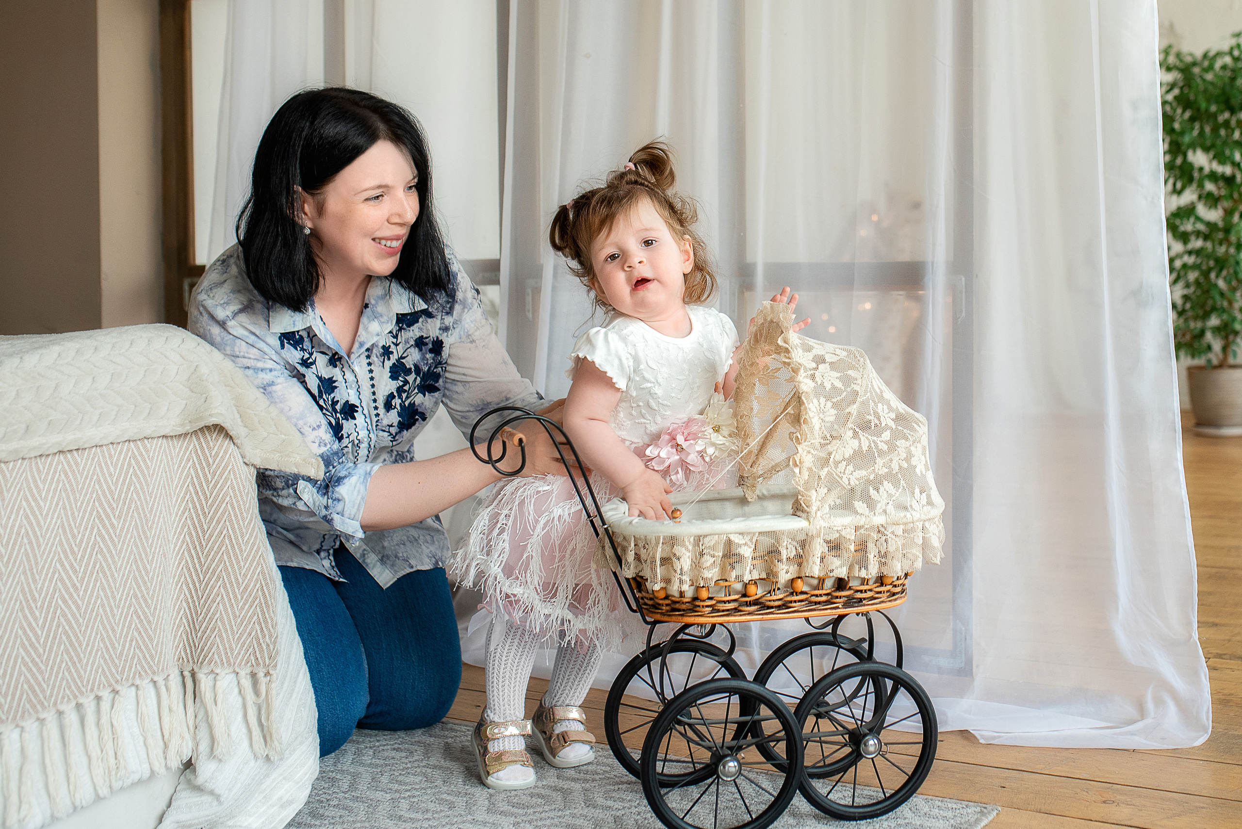 Полина, 1 годик (фотостудия Lightroom). Фотограф новорожденных в Екатеринбурге Лена Ильина