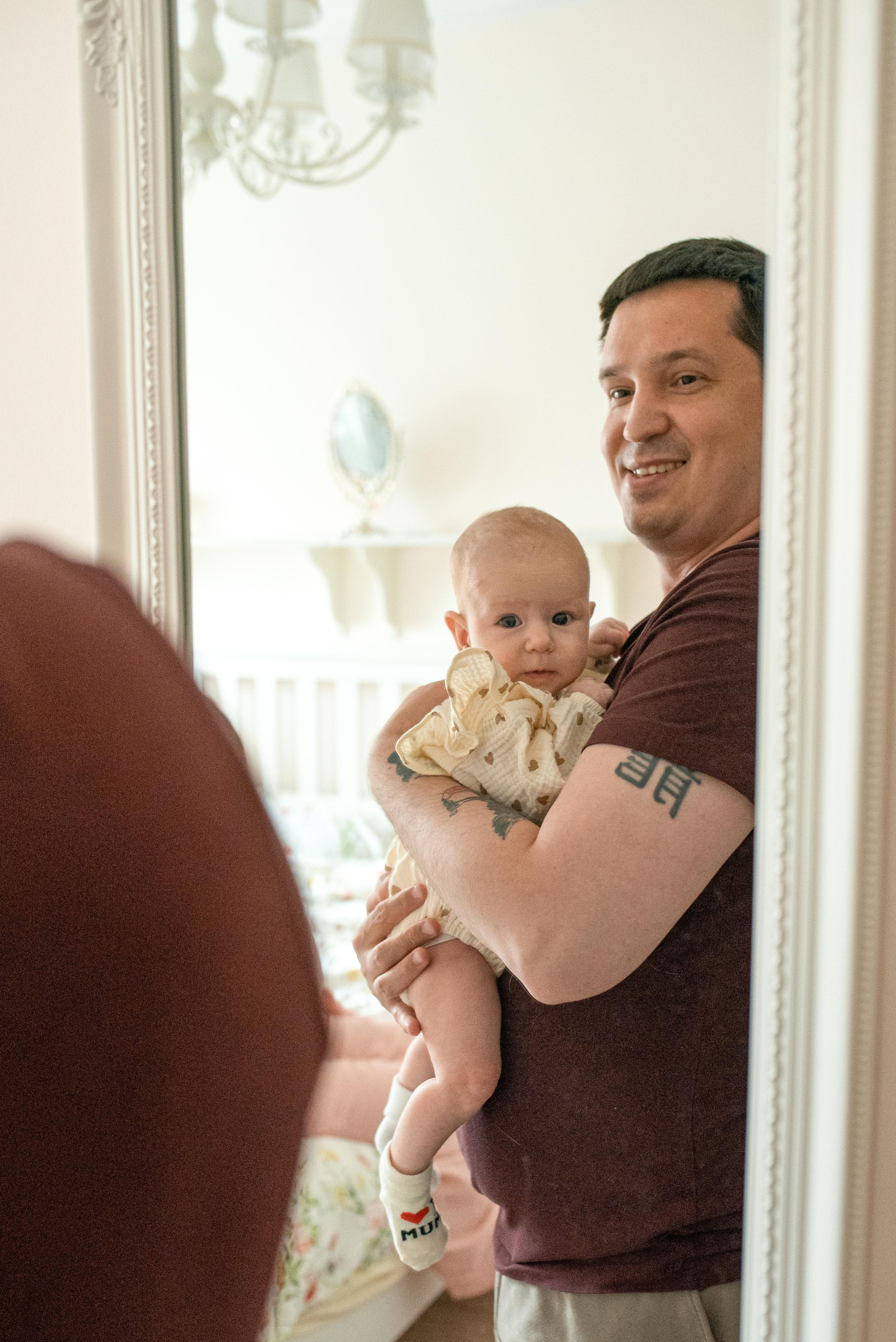 Мария, 3 месяца (домашняя фотосессия в стиле Lifestyle). Фотограф новорожденных в Екатеринбурге Лена Ильина