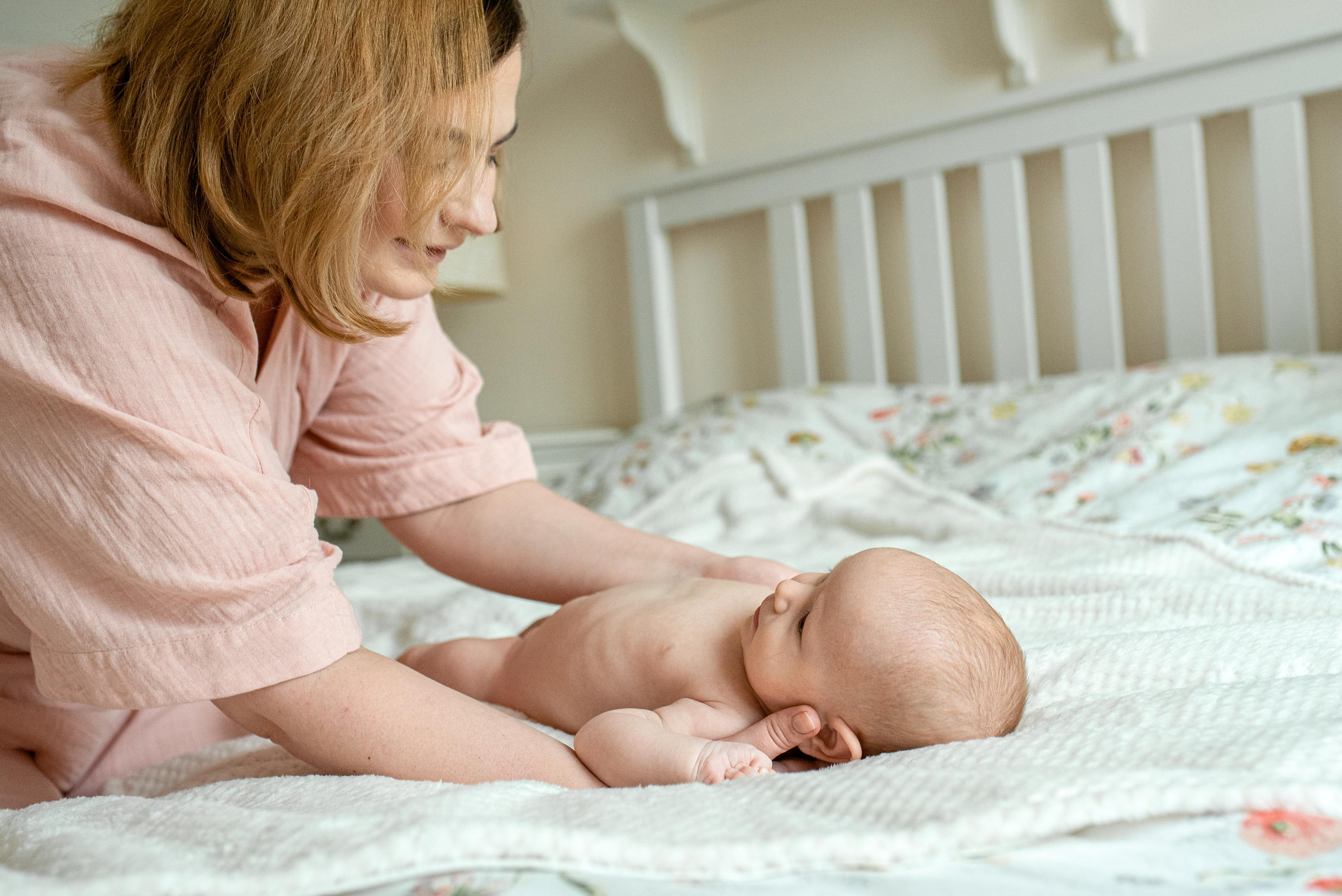 Мария, 3 месяца (домашняя фотосессия в стиле Lifestyle). Фотограф новорожденных в Екатеринбурге Лена Ильина