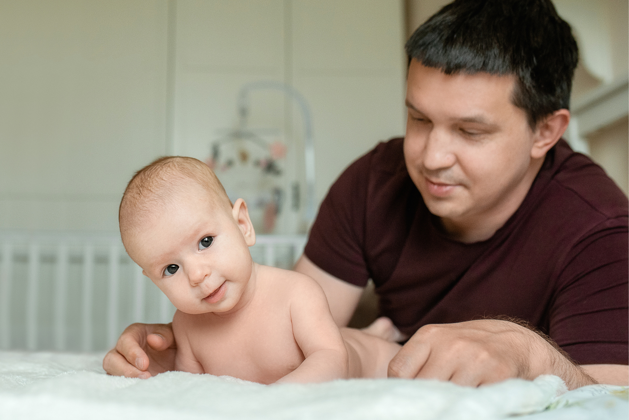 Мария, 3 месяца (домашняя фотосессия в стиле Lifestyle). Фотограф новорожденных в Екатеринбурге Лена Ильина