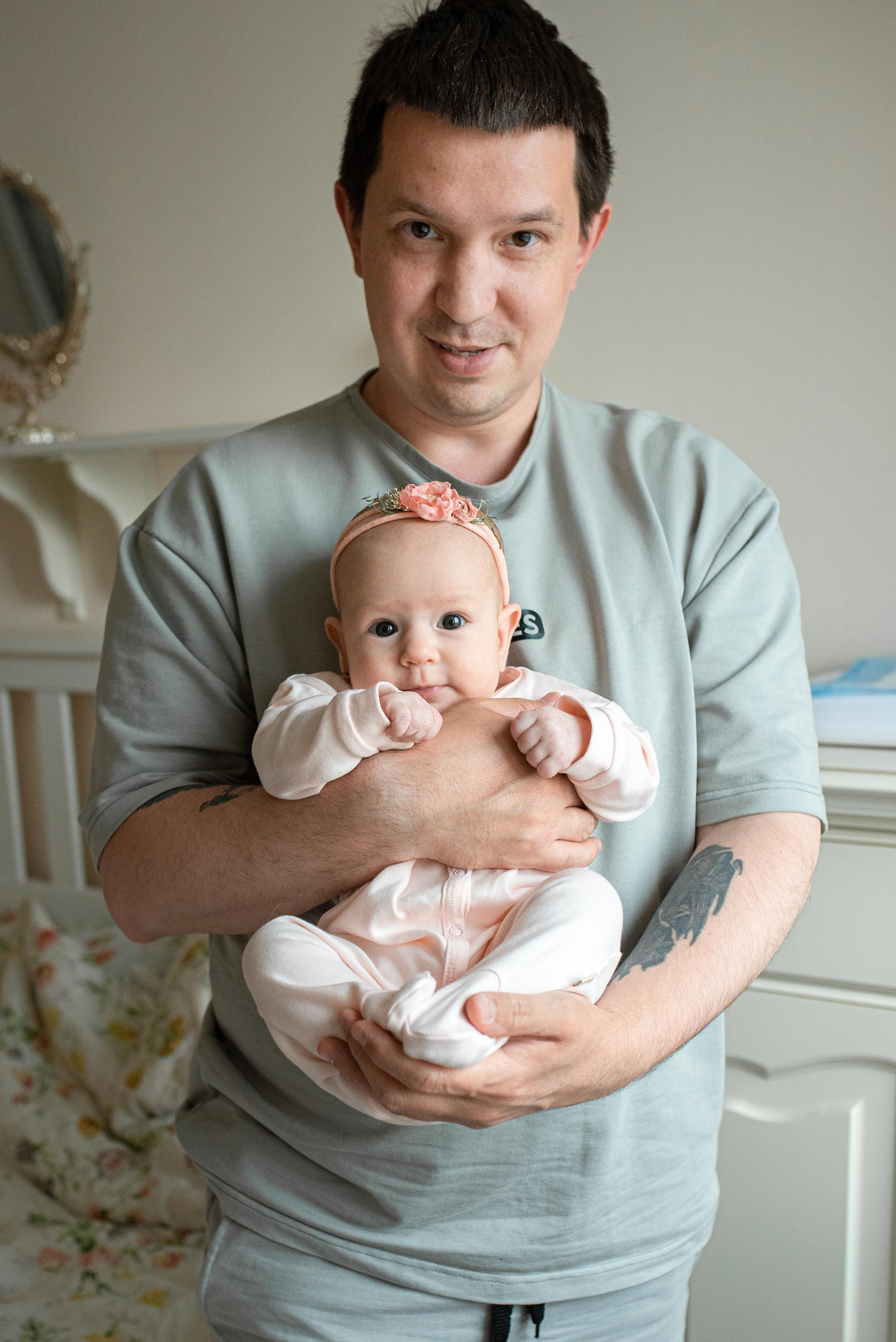 Мария, 3 месяца (домашняя фотосессия в стиле Lifestyle). Фотограф новорожденных в Екатеринбурге Лена Ильина