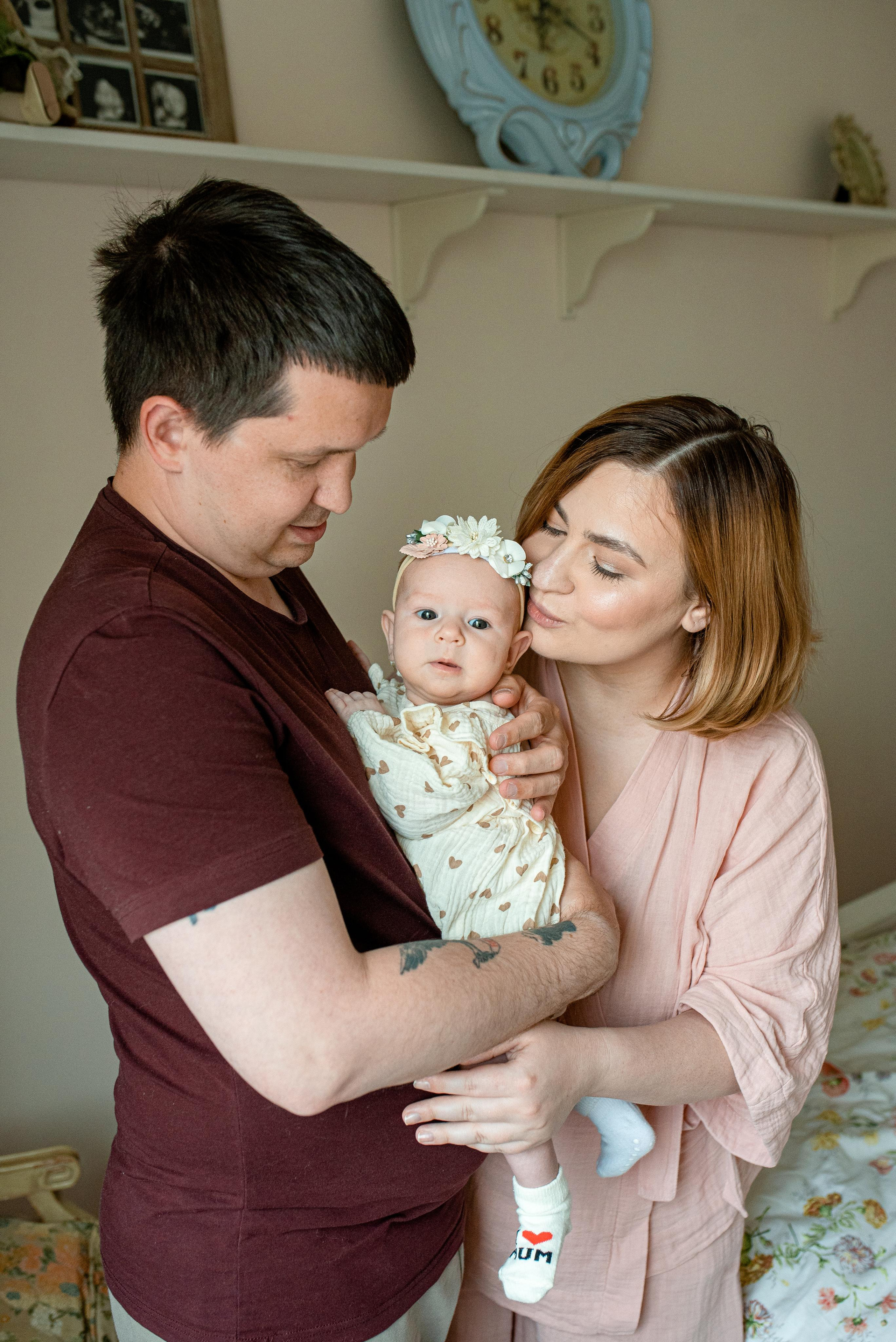 Мария, 3 месяца (домашняя фотосессия в стиле Lifestyle). Фотограф новорожденных в Екатеринбурге Лена Ильина