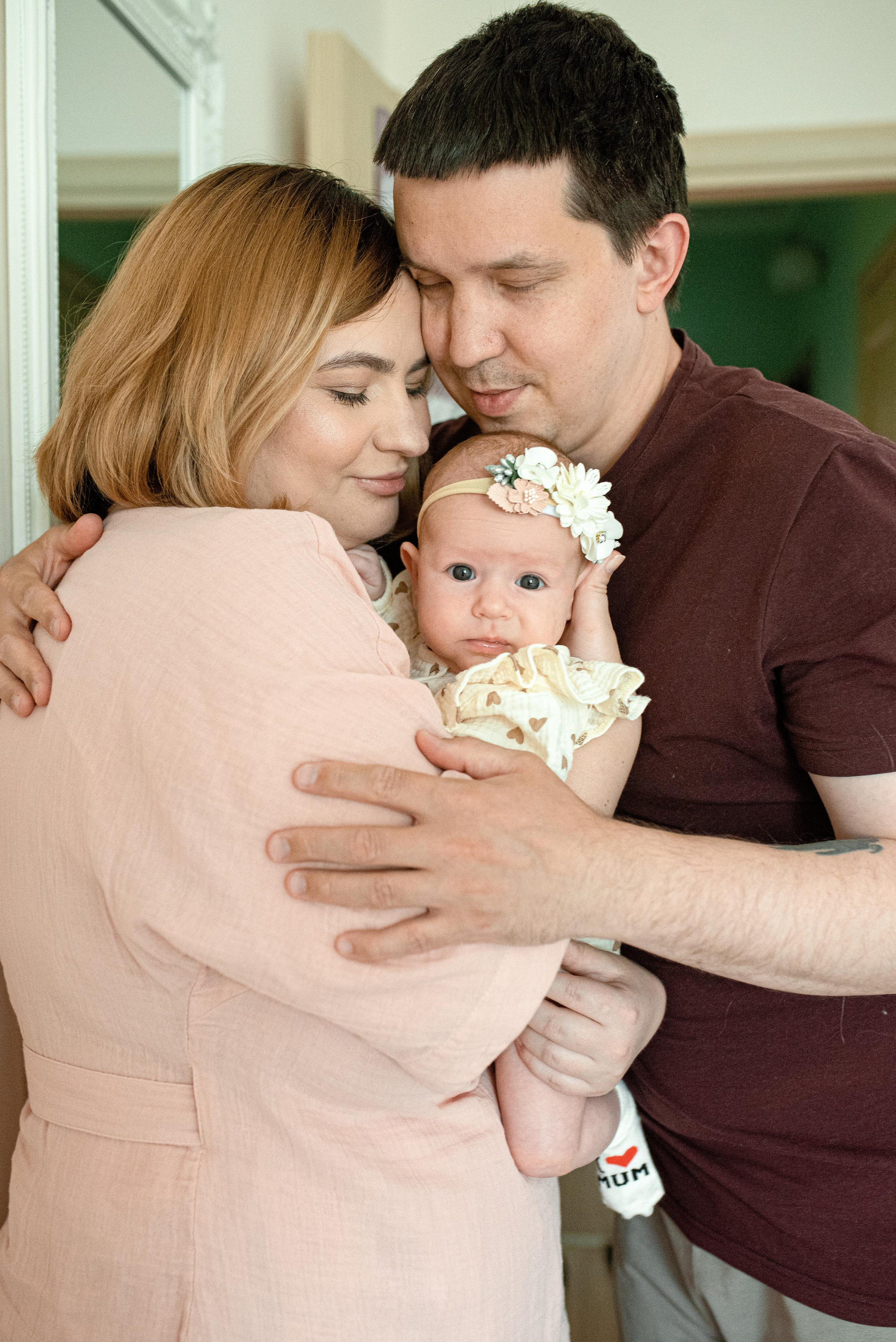 Мария, 3 месяца (домашняя фотосессия в стиле Lifestyle). Фотограф новорожденных в Екатеринбурге Лена Ильина